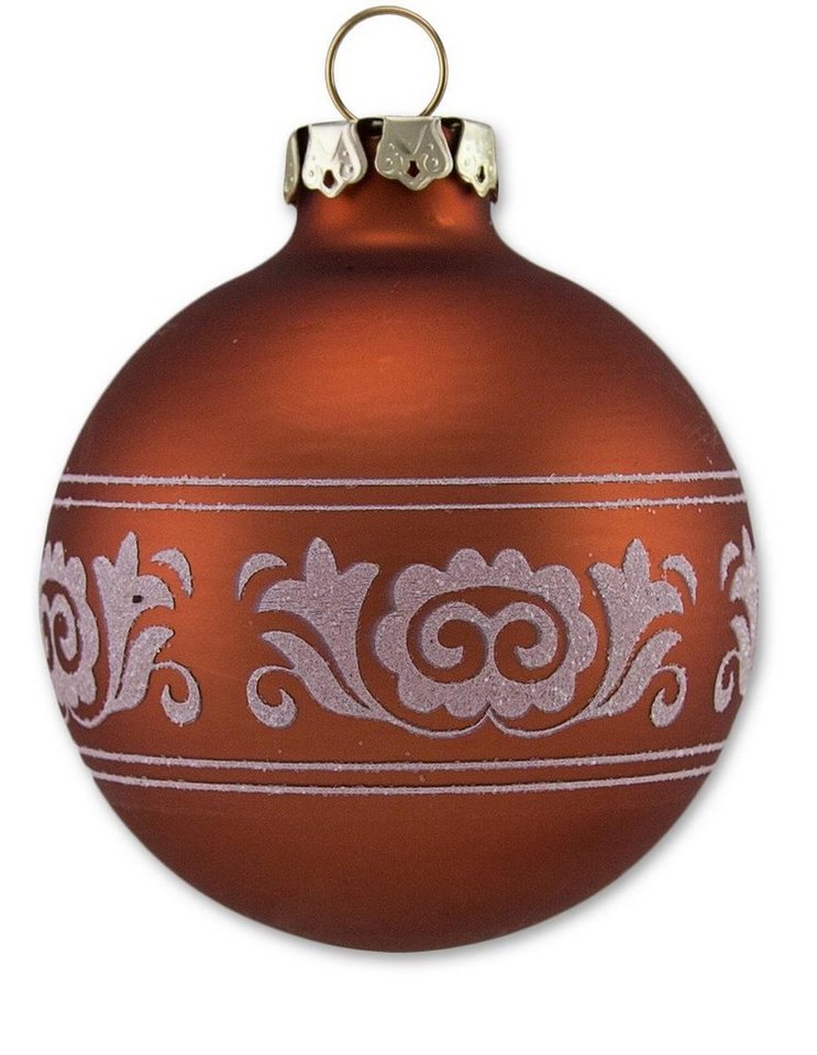 Thüringer Glasdesign Weihnachtsbaumkugel »Kupfer Glanz« (12 Stück), Made in Germany-HomeTrends