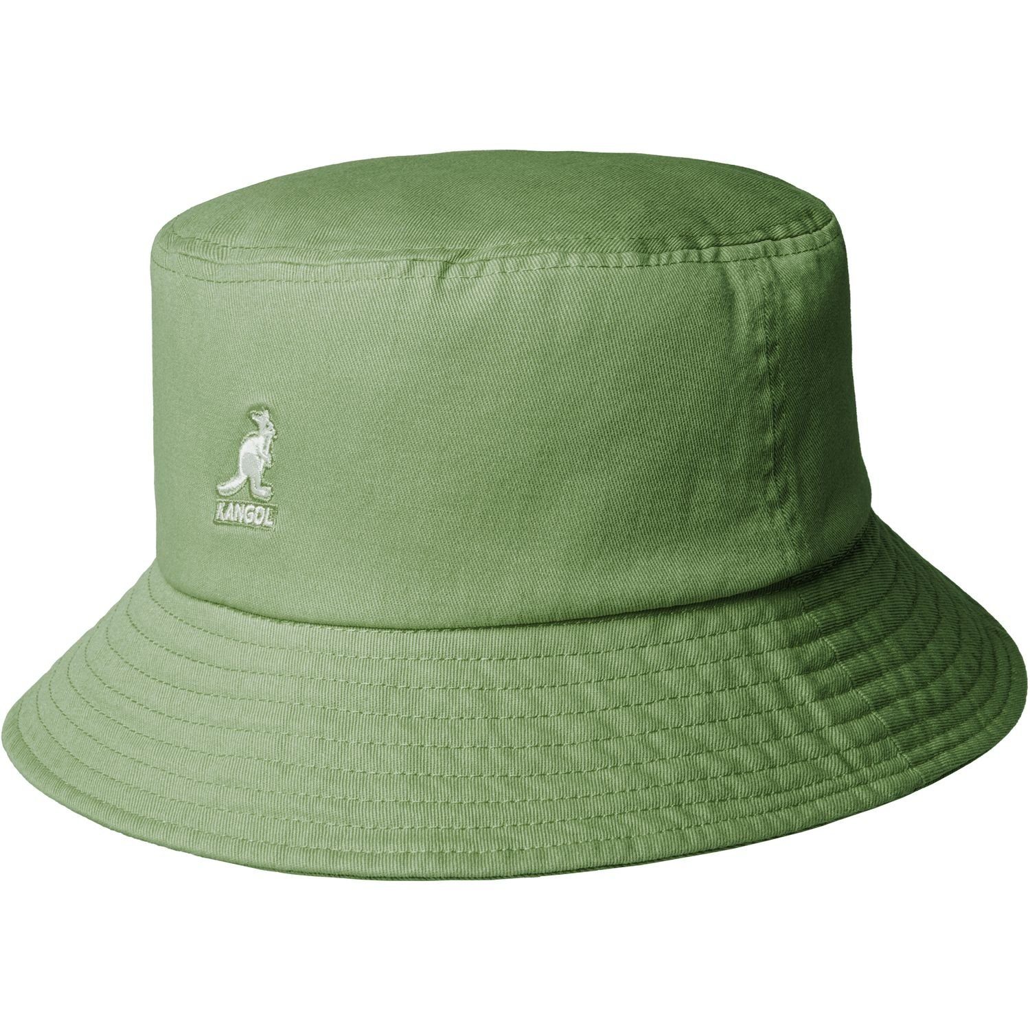 Kangol Fischerhut Rollbar Washed Bucket Fischerhut aus reiner Baumwolle OG349-oil-green