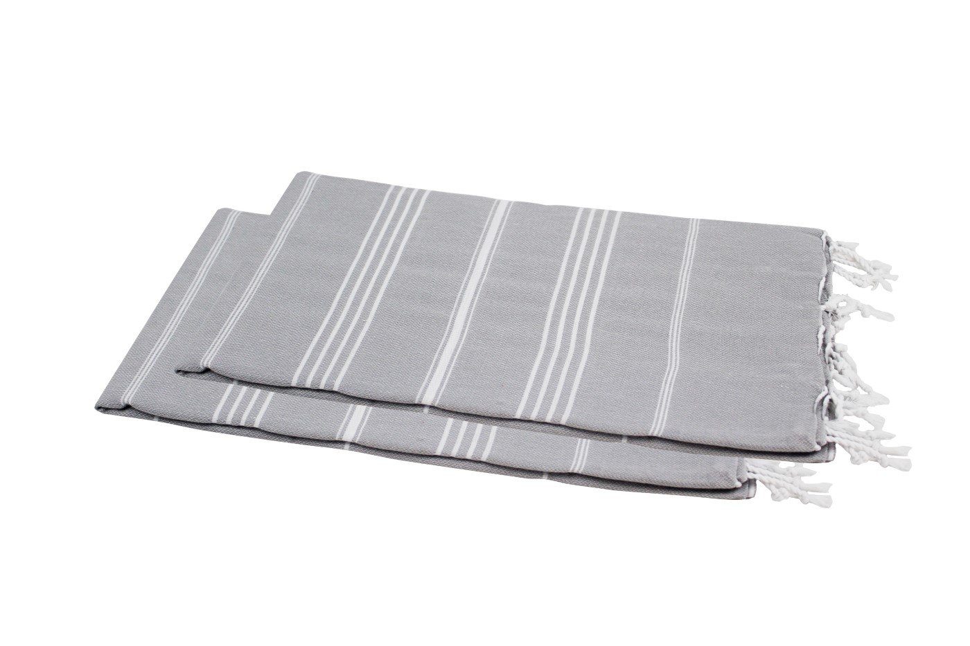 my Hamam Hamamtücher Hamamtücher 100x180 cm, 2 Stück, Sultan Style, Baumwolle (2-St), Hamam Handtücher Set, Strandtuch Saunahandtuch, mit Fransen