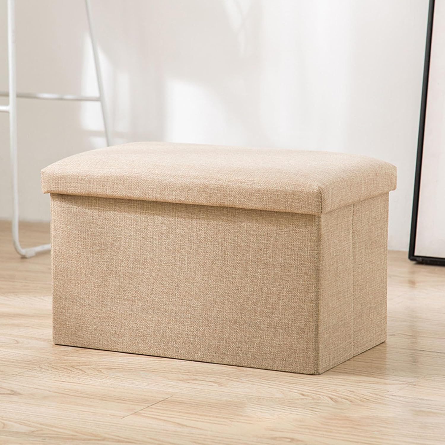 Sitzhocker Bettbank mit Stauraum Sitzbank Faltbar Truhen Sitztruhe Fußbank