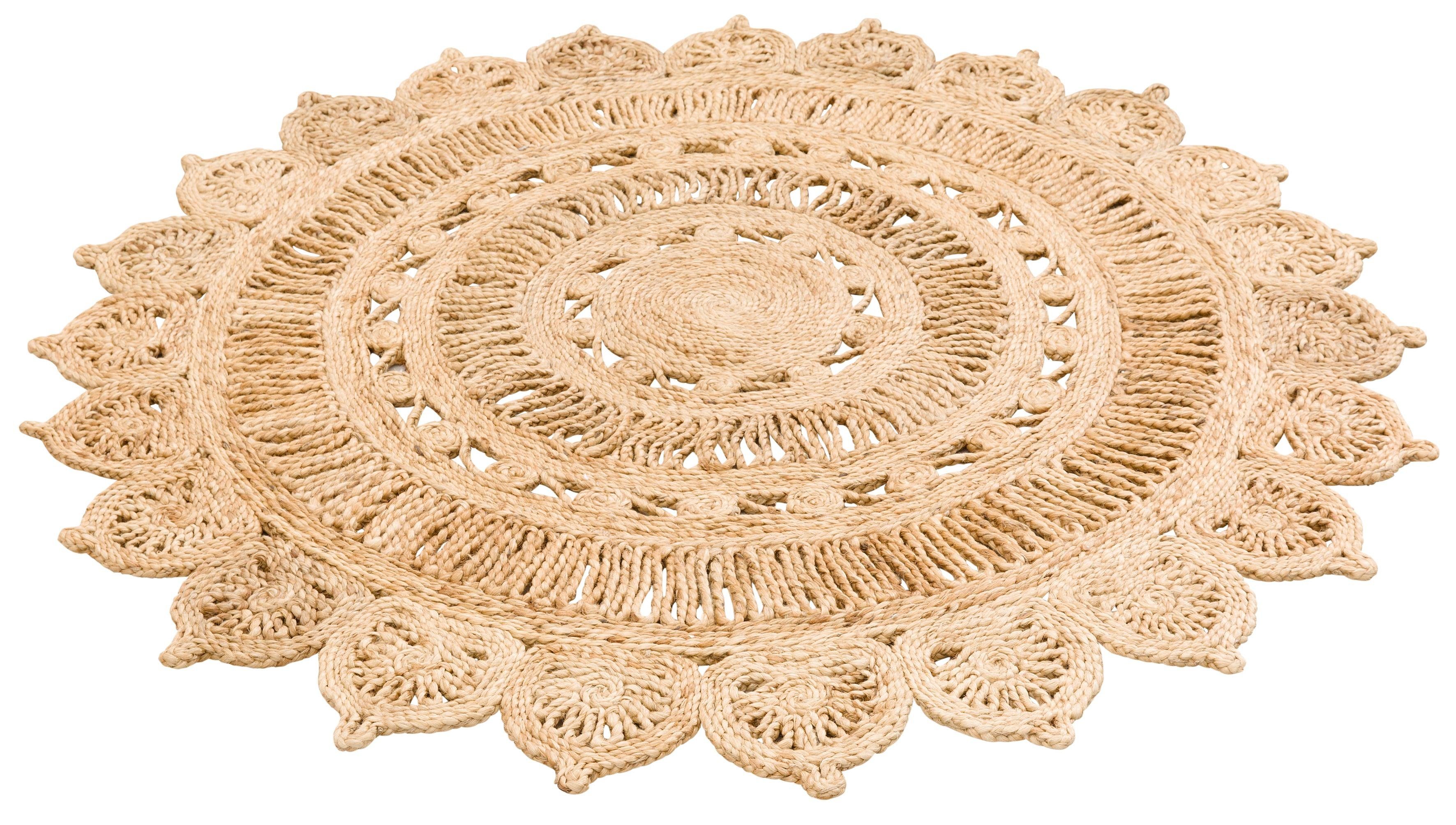 Teppich »Amar«, my home, rund, Höhe 7 mm, Naturprodukt aus Jute, Wohnzimmer  online kaufen | OTTO