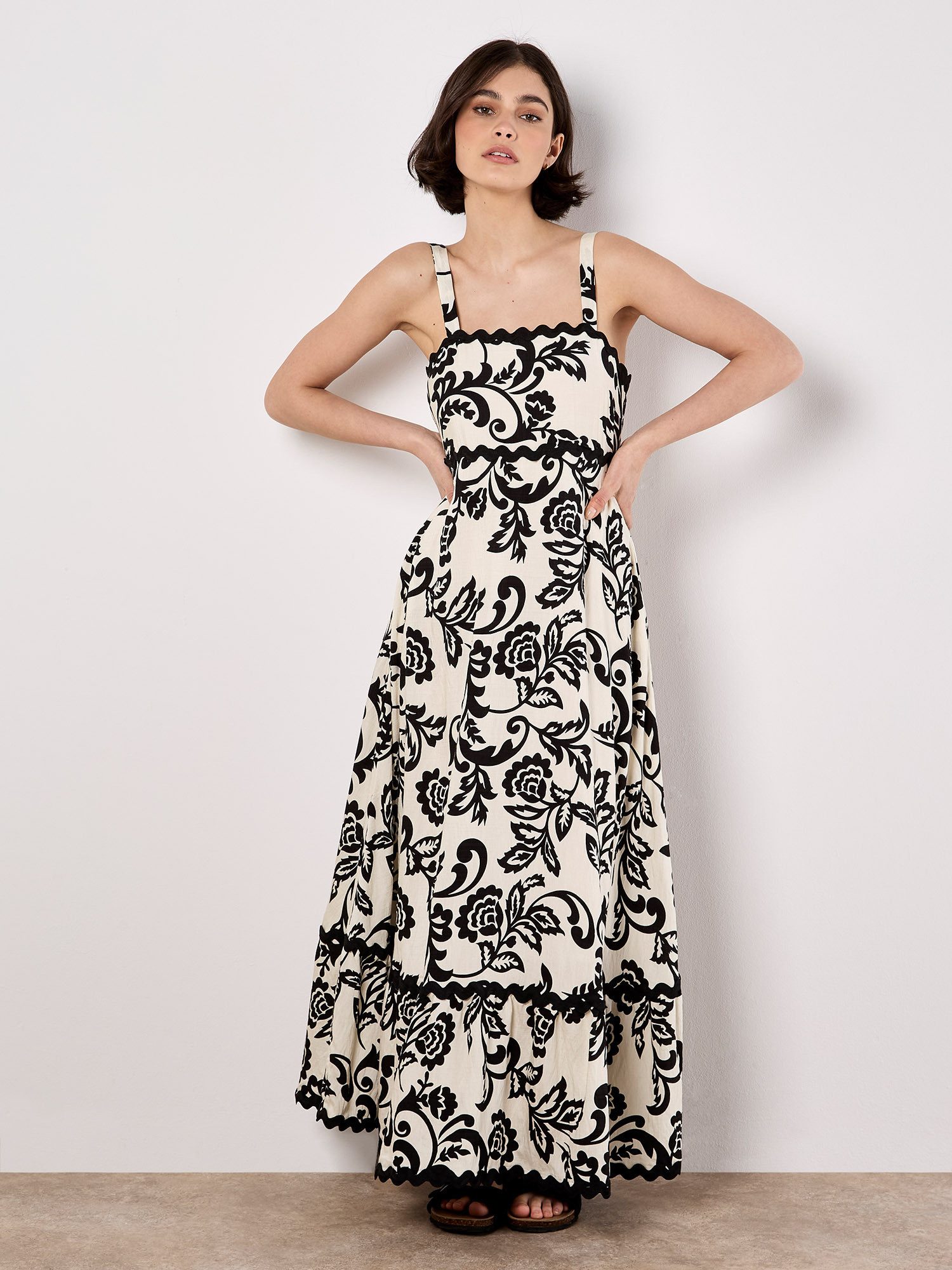 Apricot Maxikleid günstig online kaufen