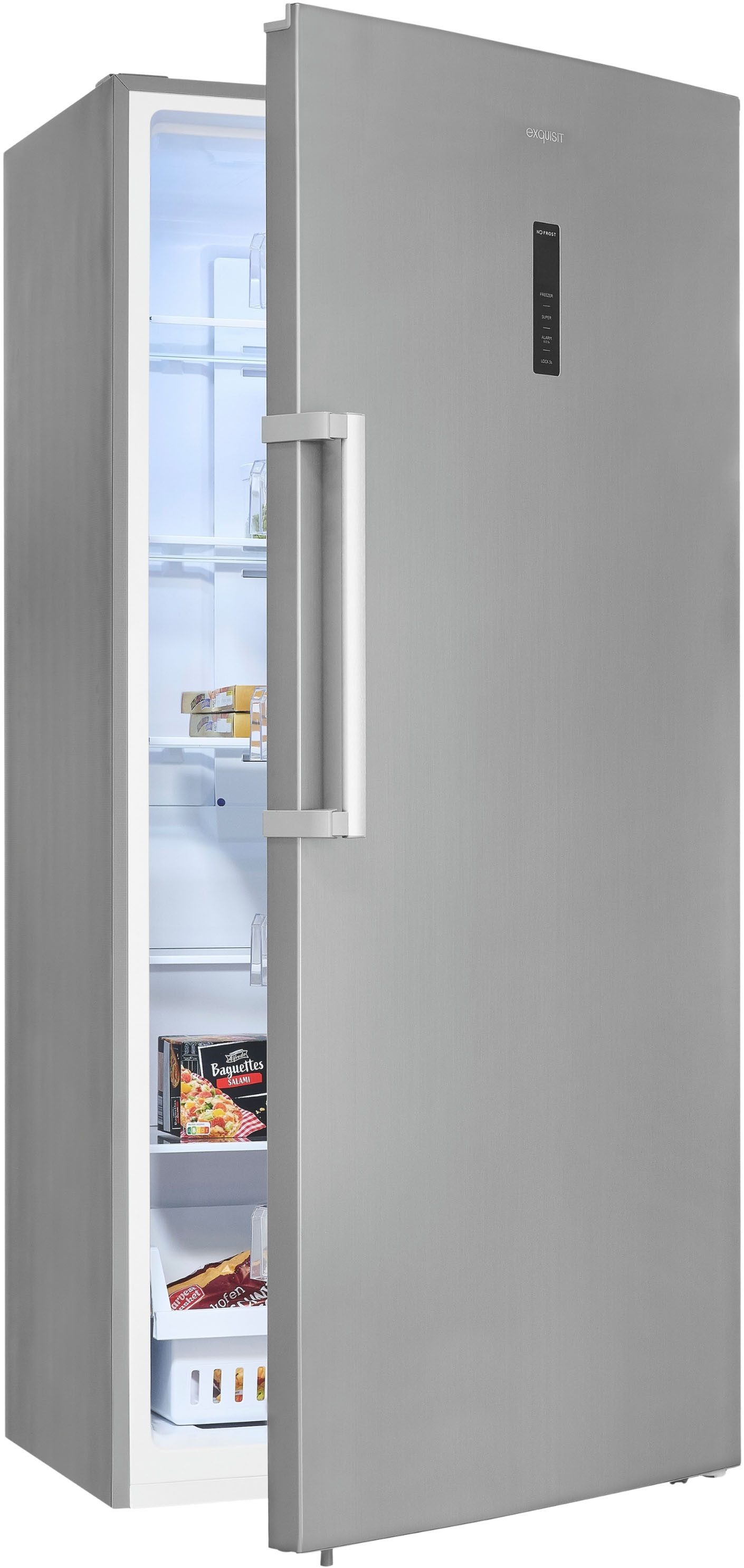 exquisit Gefrierschrank GS600-NF-H-040E, 189 cm hoch, 84 cm breit