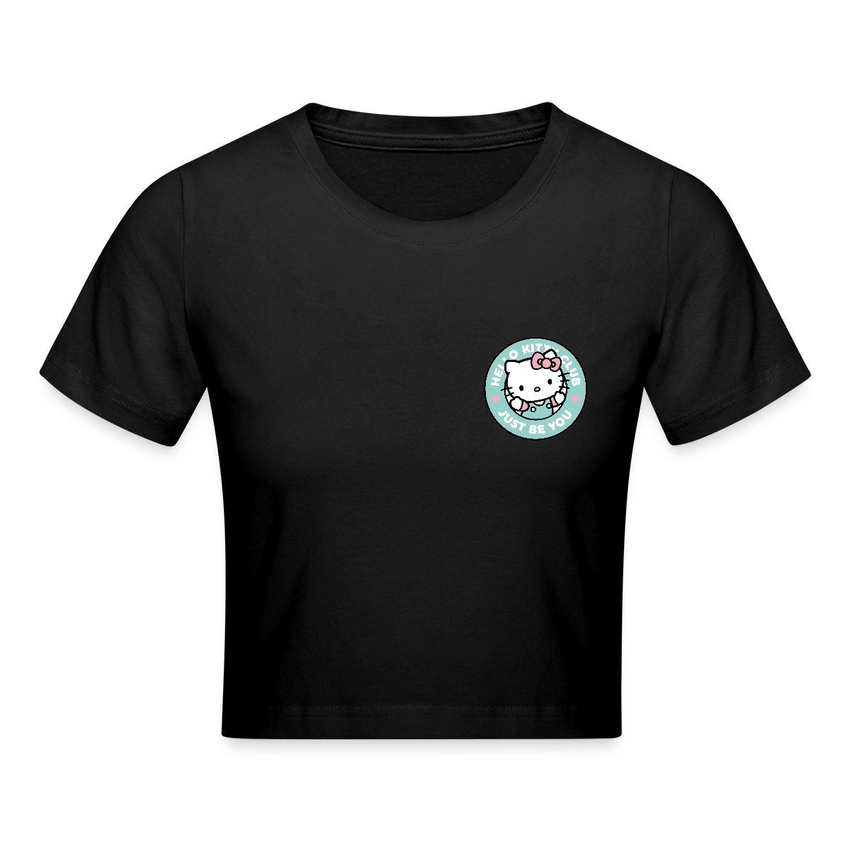 Spreadshirt T-Shirt Hello Kitty Club Just Be You Crop Top (1-tlg)