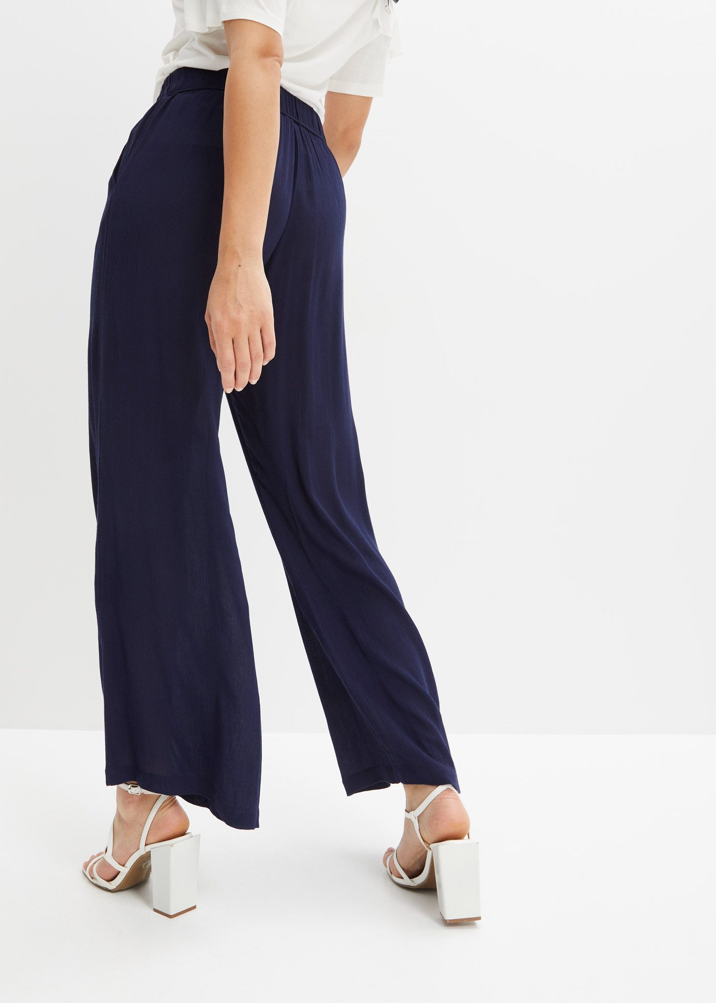 bonprix Marlene-Hose Marlenehose aus fließender Viskose günstig online kaufen