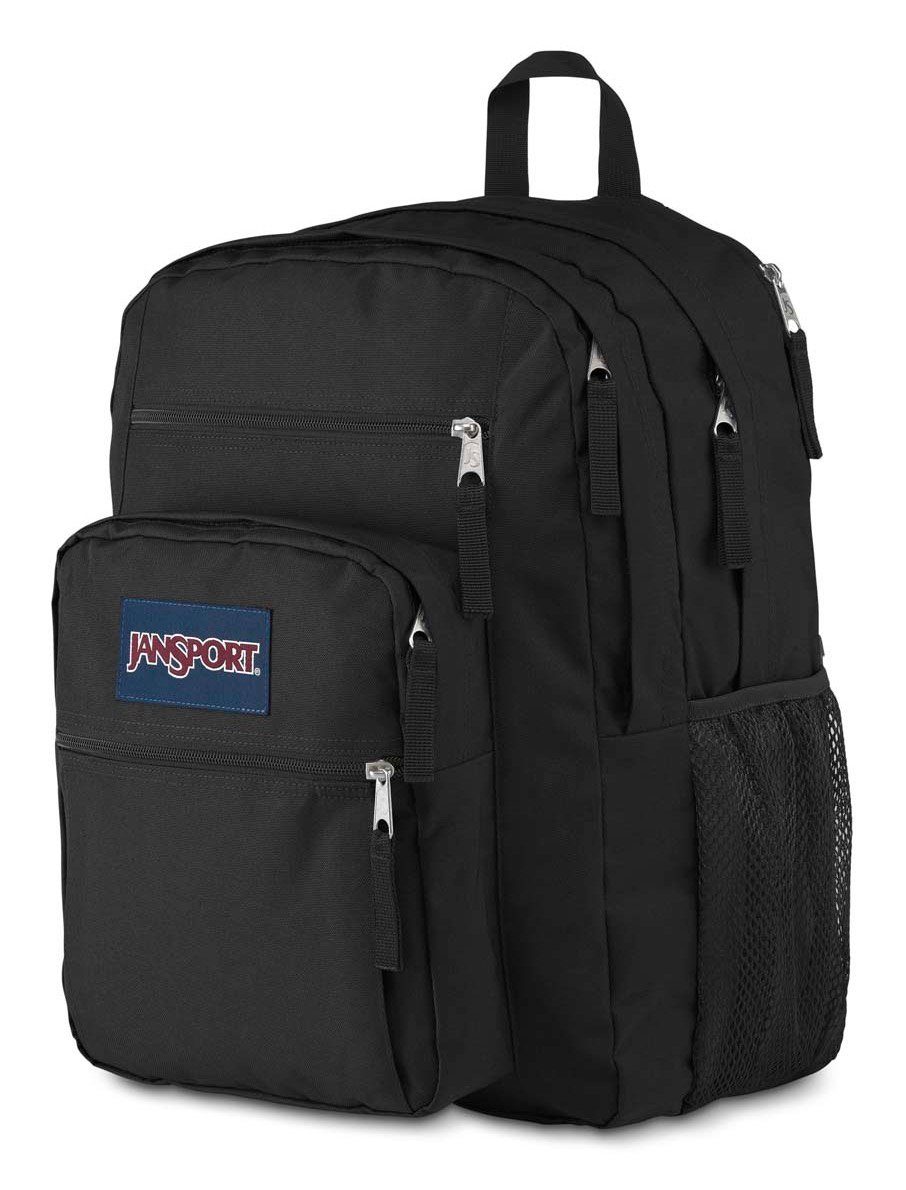 Jansport Freizeitrucksack Big schwarz Student, Fächern zahlreichen mit