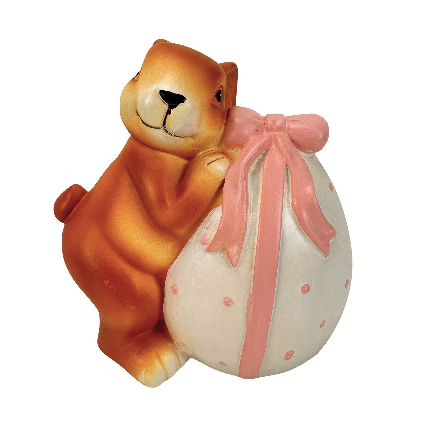 Online-Fuchs Osterhase - Hasenfamilie mit Ostereiern - Gartenfiguren Deko Ostern Frühling (Deko Figuren, Garten), für den Innen- und geschützten Außenbereich