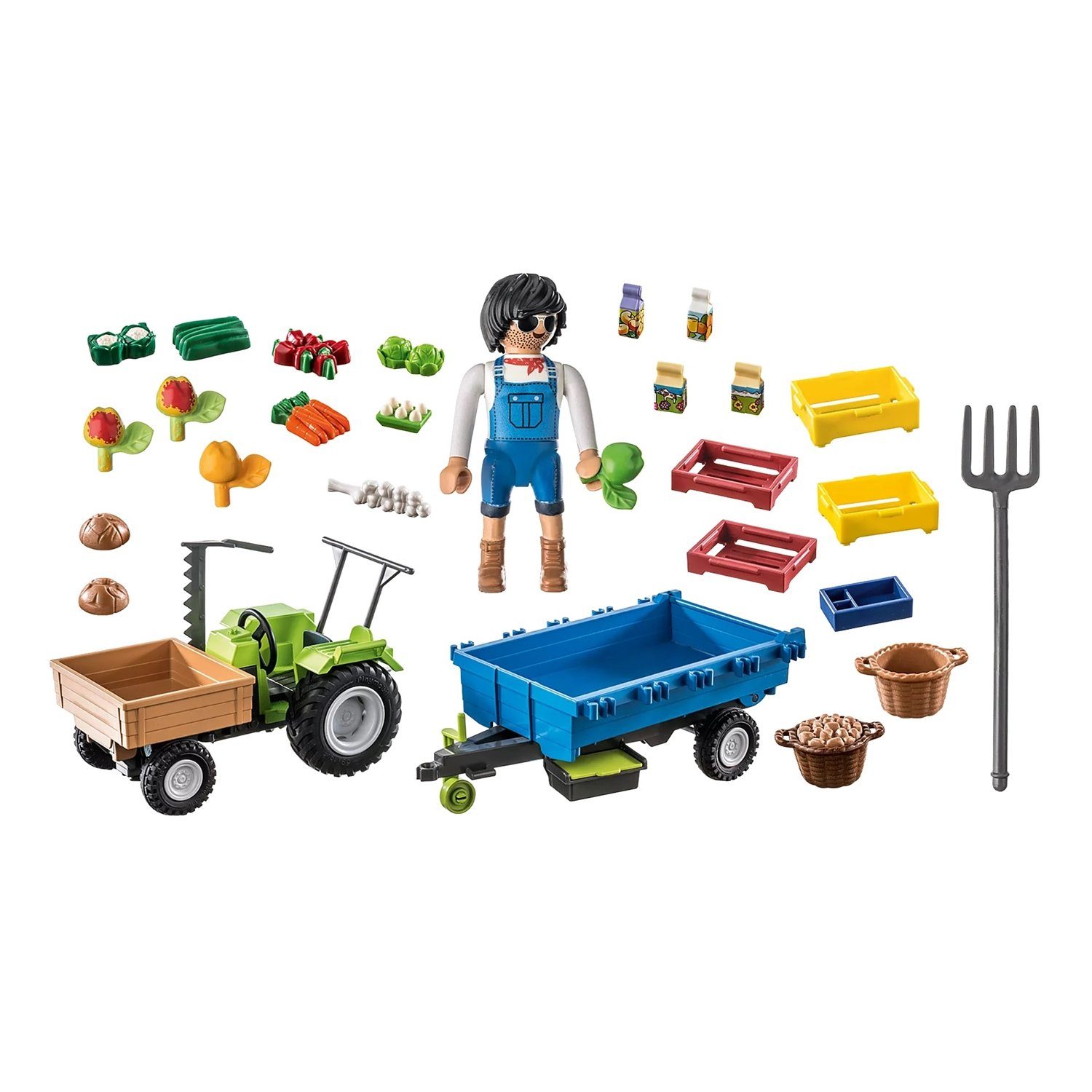 Playmobil® 71249 Traktor mit Hänger Konstruktions-Spielset – Bild 5 von 5