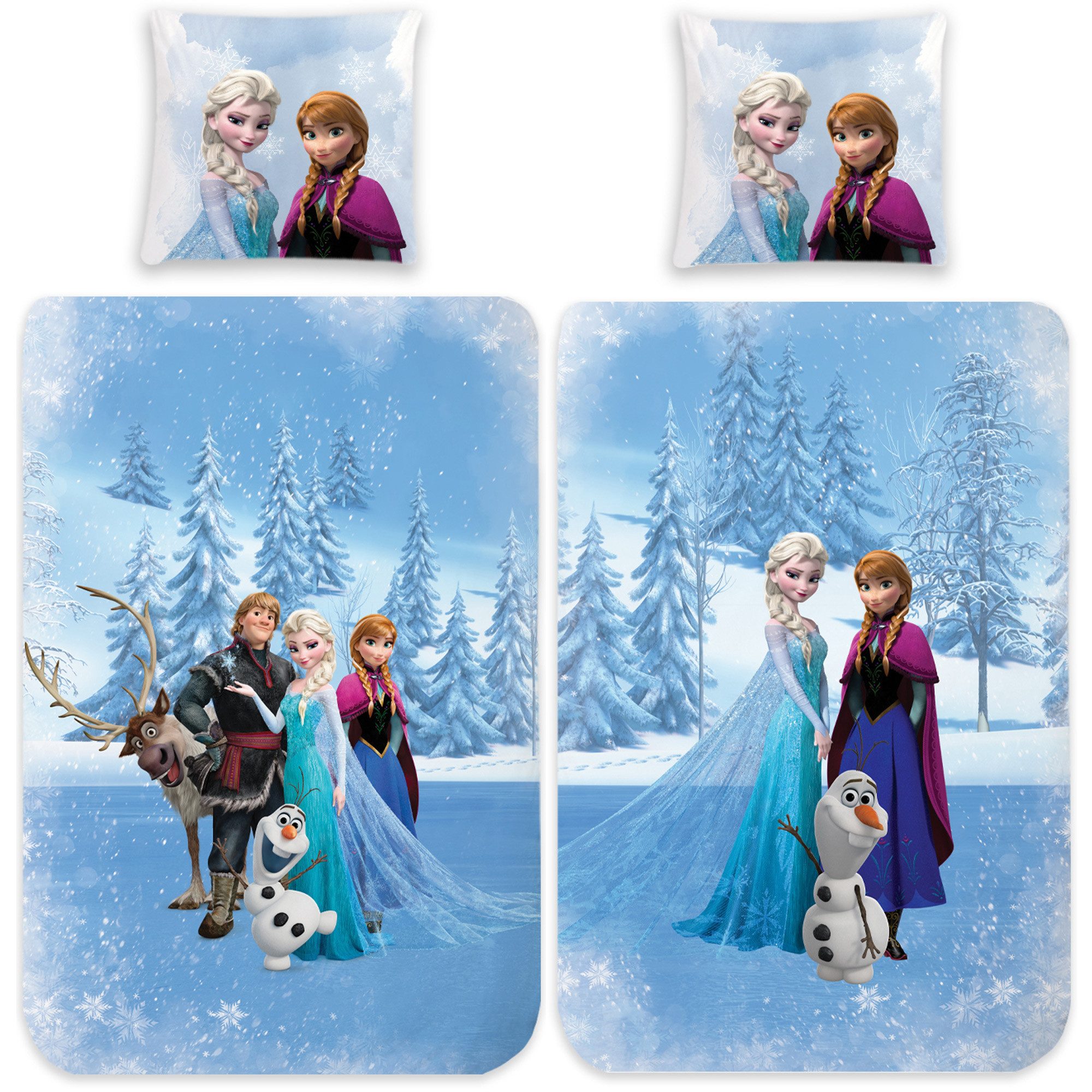 BERONAGE Kinderbettwäsche Frozen Die Eiskönigin Bettwäsche günstig online kaufen