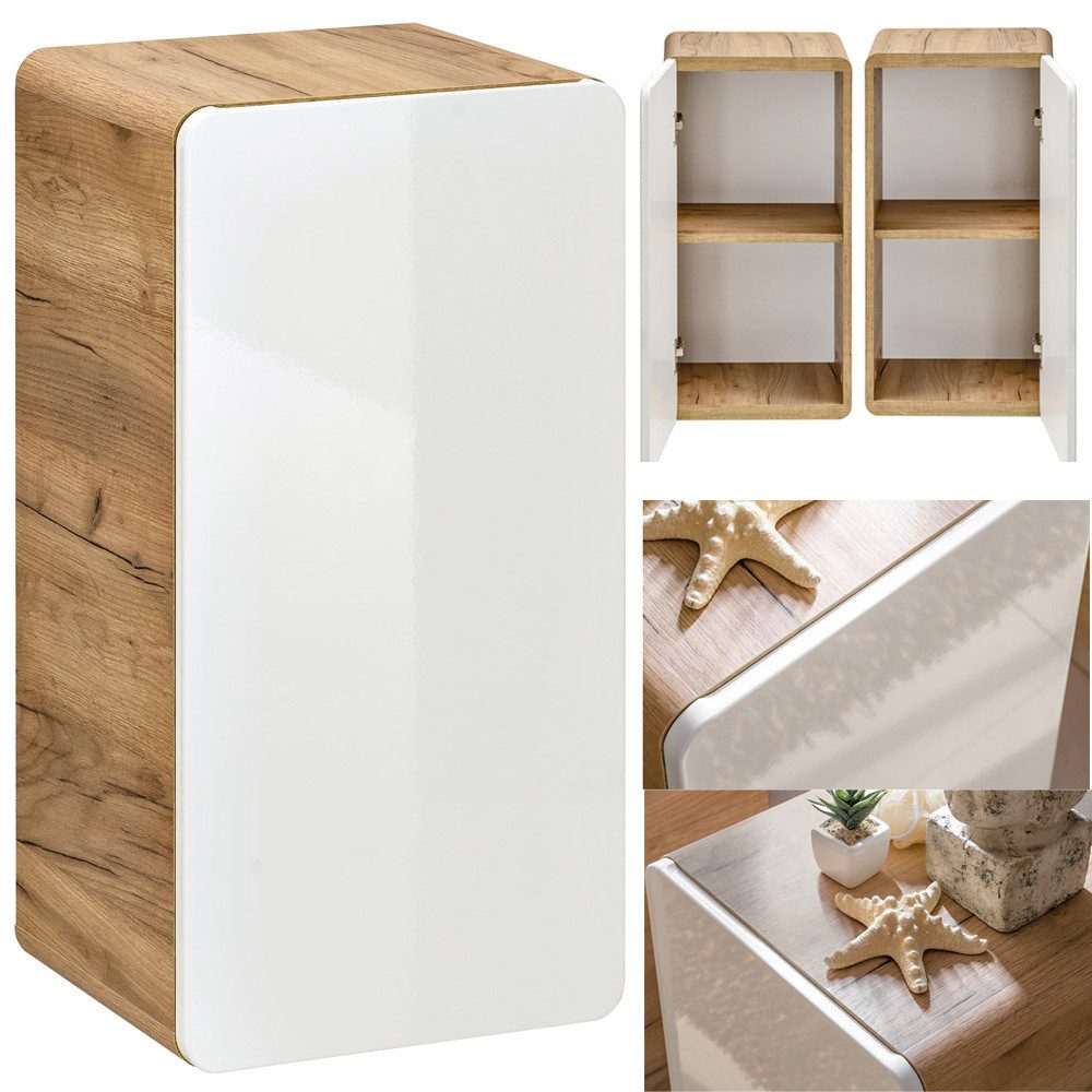 Lomadox Unterschrank LUTON-56 Badezimmer hängend, Hochglanz günstig online kaufen