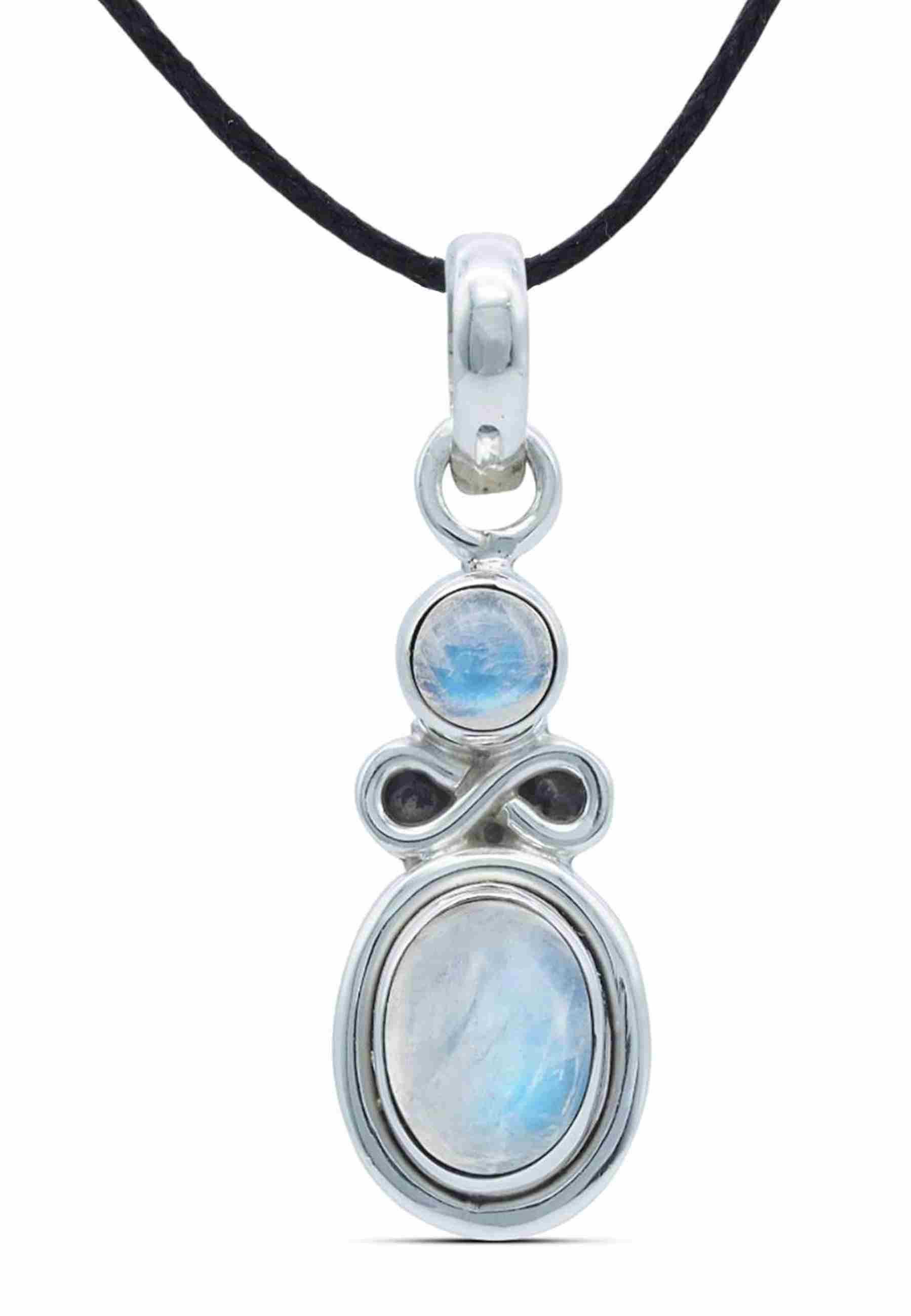 mantraroma Kettenanhänger IGIRI aus 925 Silber mit Regenbogen Mondstein (Ke günstig online kaufen