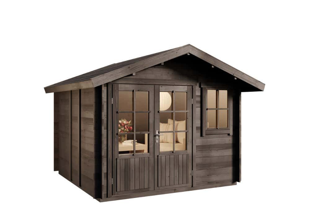 Alpholz Gartenhaus Holz Palermo, BxT: 331x331 günstig online kaufen