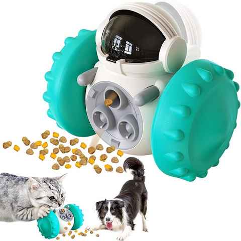 XDeer Tier-Intelligenzspielzeug Haustiere Leckerlispielzeug, Interaktives Hundespielzeug, Automatischer Langlebiger Puzzle Spielzeug, Intelligenz Slow-Feeder das IQ und die Verdauung von Haustieren zu verbessern,Hundespielzeug in Roboterform, Packung Entworfen mit dem Erscheinungsbild des intelligenten Roboters, eines multifunktionalen Puzzlespielzeugs, das das Spielzeugauto, einen Becher und das Leckerlispielzeug integriert