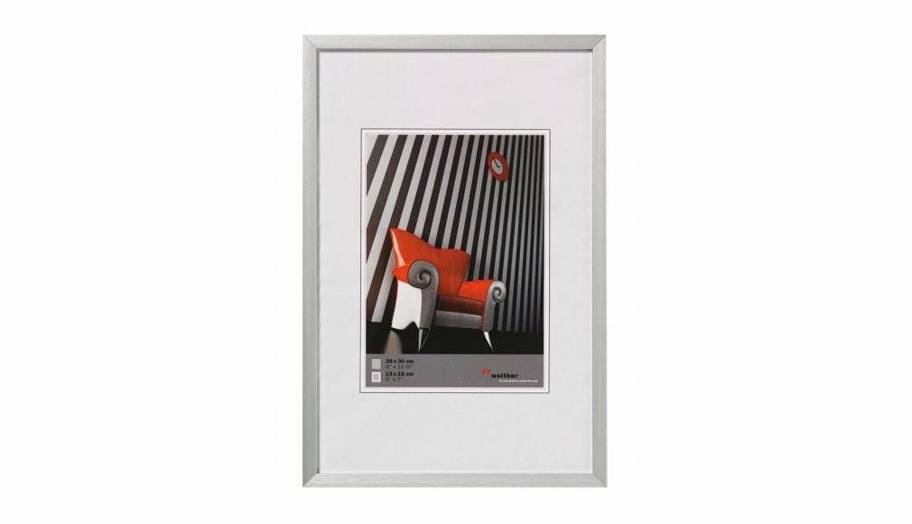 Walther Bilderrahmen AJ030S Chair Aluminiumrahmen 20x30cm silber
