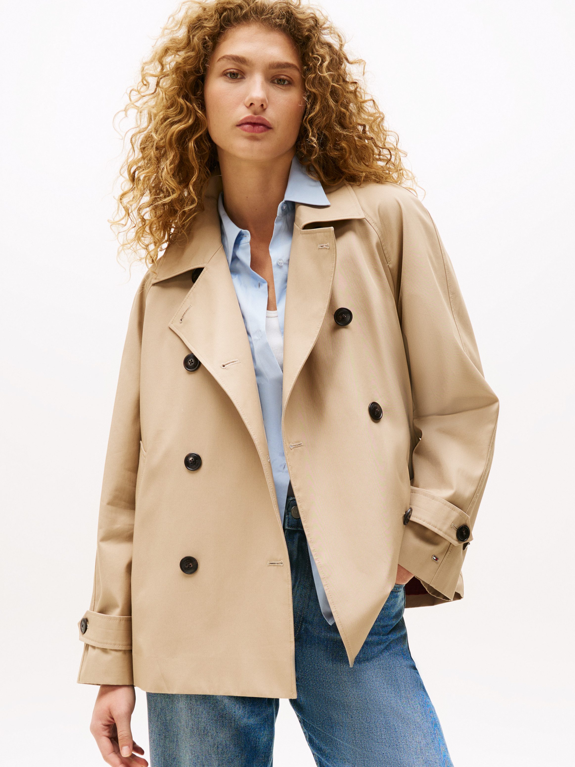 Tommy Hilfiger Trenchcoat COTTON REG SHORT günstig online kaufen