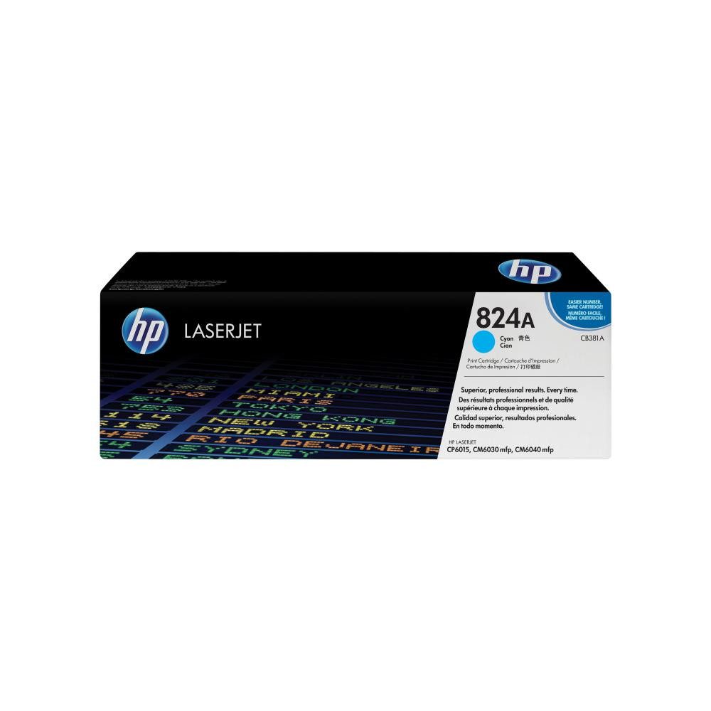 HP Tonerpatrone No.824A Toner cyan