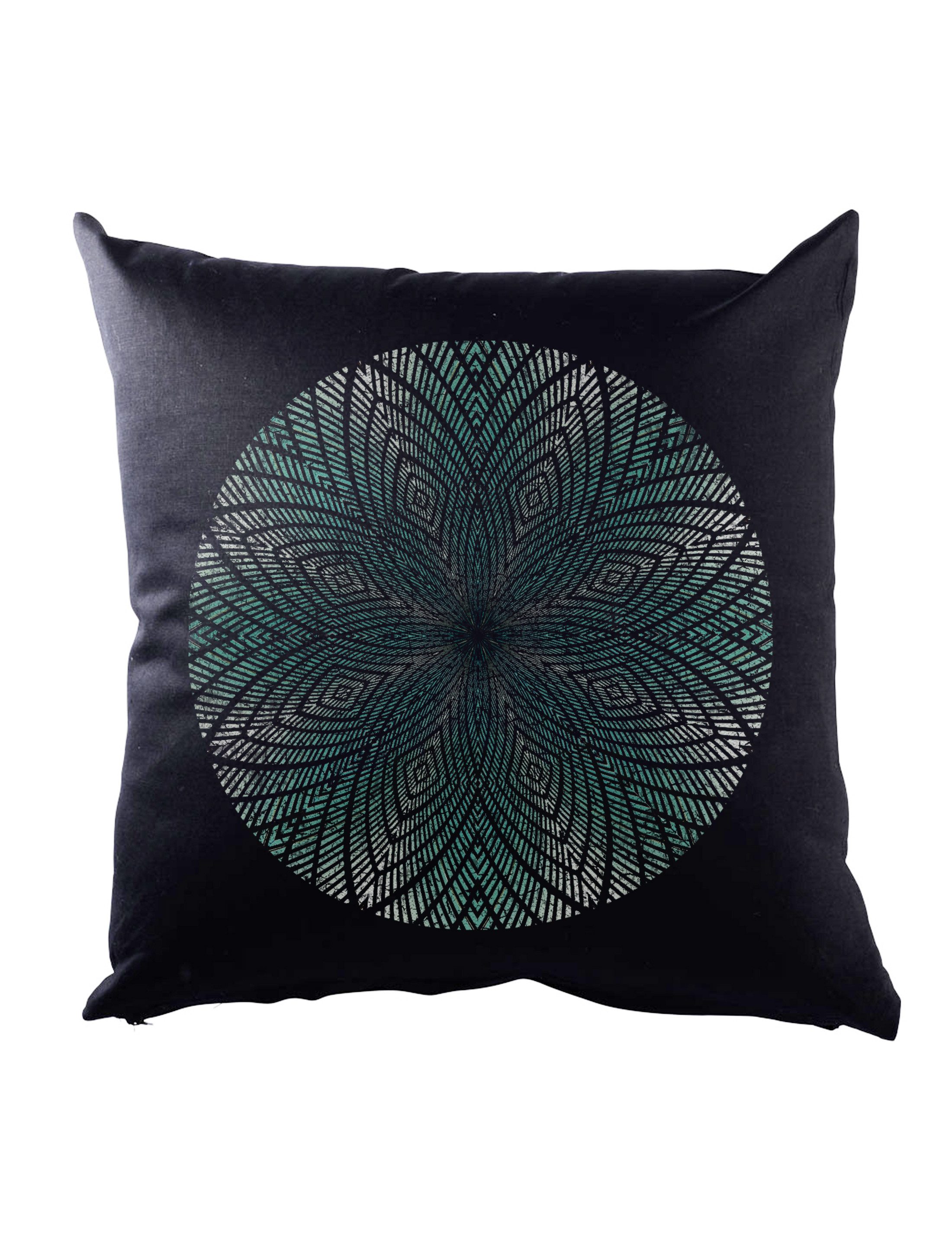 Urban Backwoods Dekokissen Kaleidoscope VI Dekokissen Crystal Kaleidoskop Psychedelic Art Kunst, Hippie Mandala Mosaik Mystik