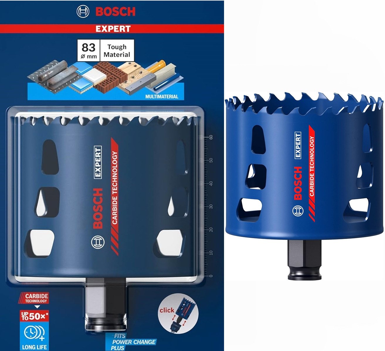 Thumbnail - Bosch Professional Lochsäge Bosch EXPERT Ø 102 mm Lochsäge Holz Metall Ziegelstein Tough Material