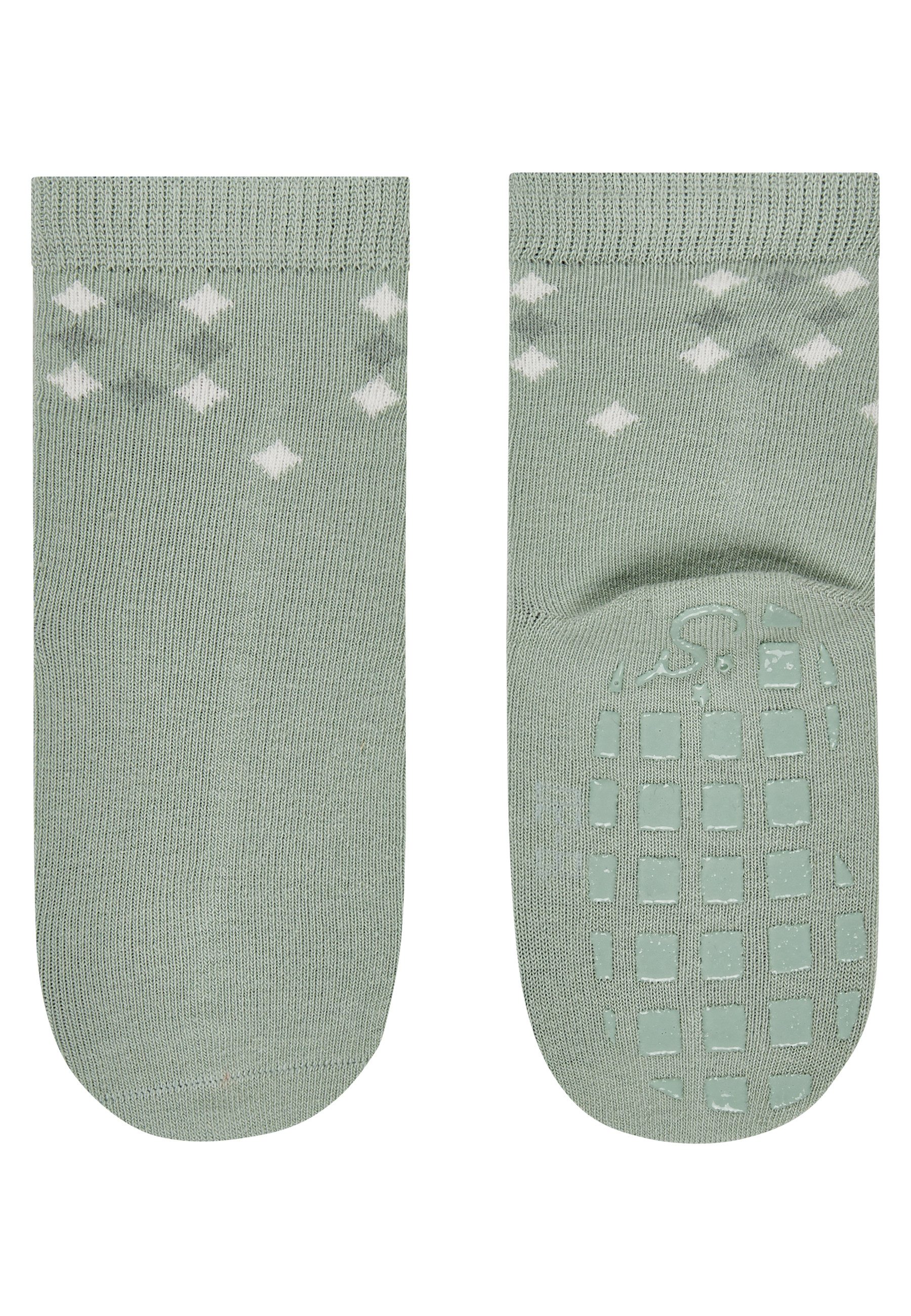 Sterntaler® ABS-Socken ABS Socken 2er-Pack Geo (2-Paar, 2er-Pack) ABS Socken 2er-Pack, Geo & Rippe, rutschfest, weich, atmungsaktiv – Bild 2 von 5