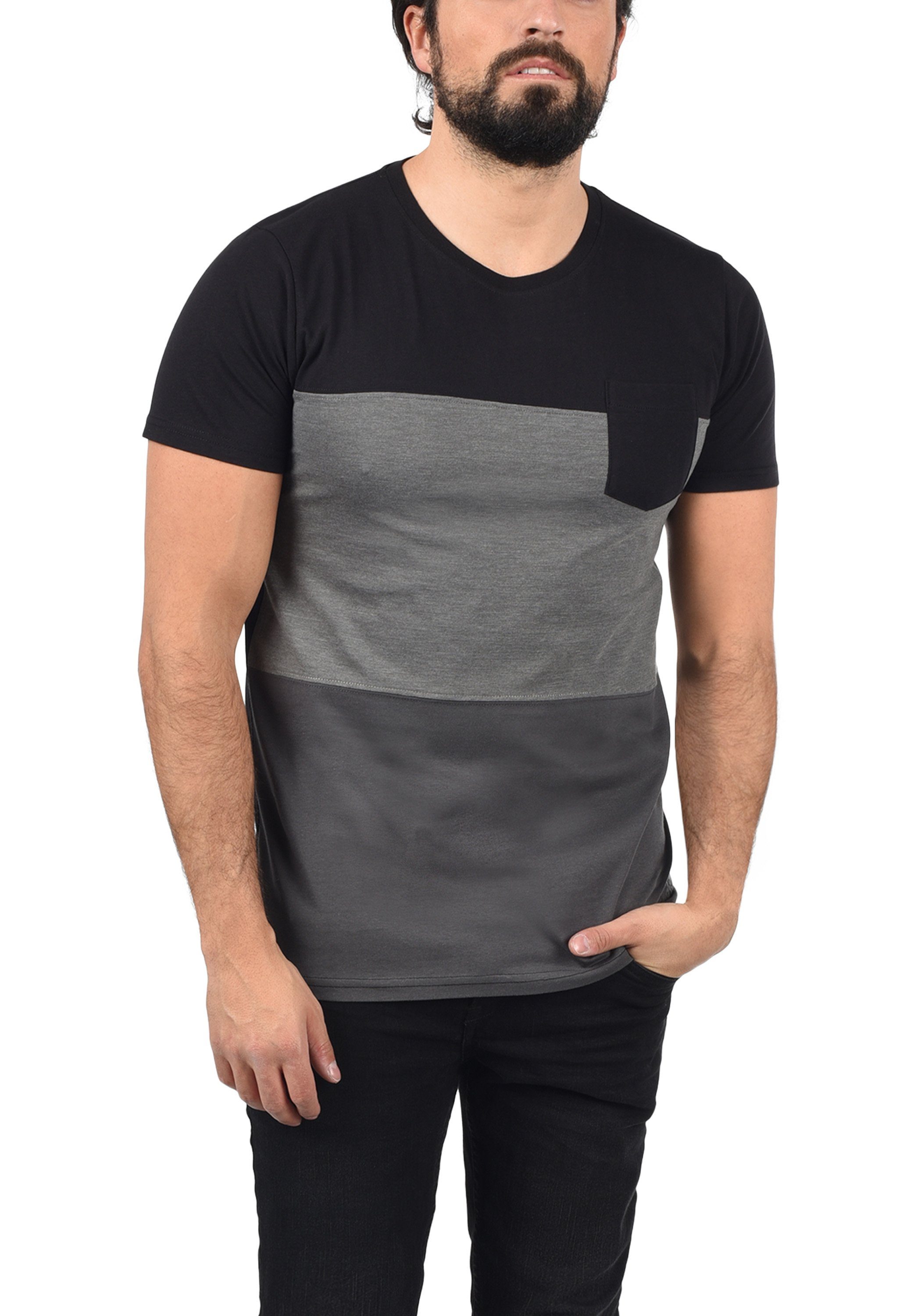 T-Shirt SDMingo Black (9000) Rundhalsshirt !Solid