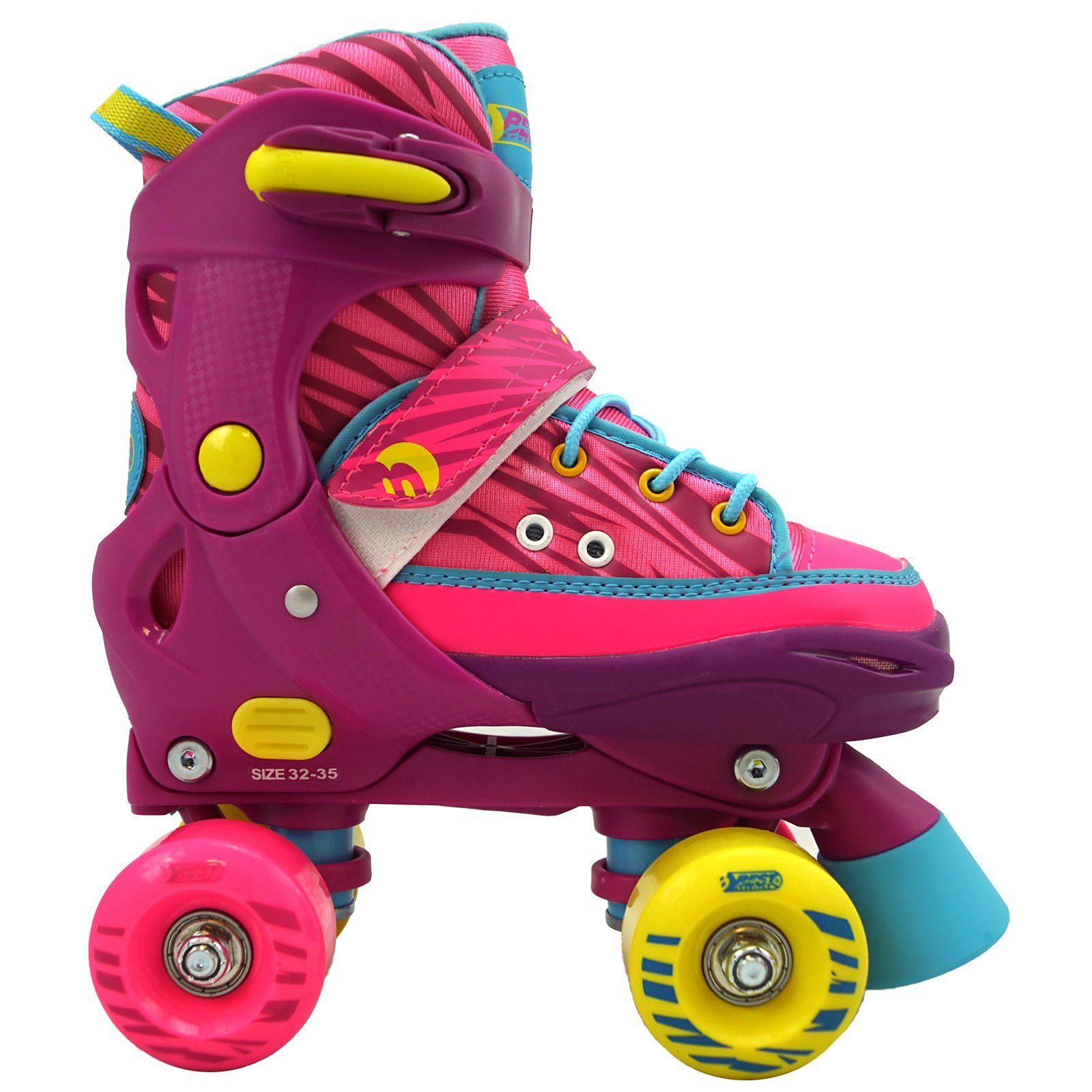 Best Sporting Schlittschuhe Rollschuhe für Kinder und Jugendliche, Größe verstellbar, pink