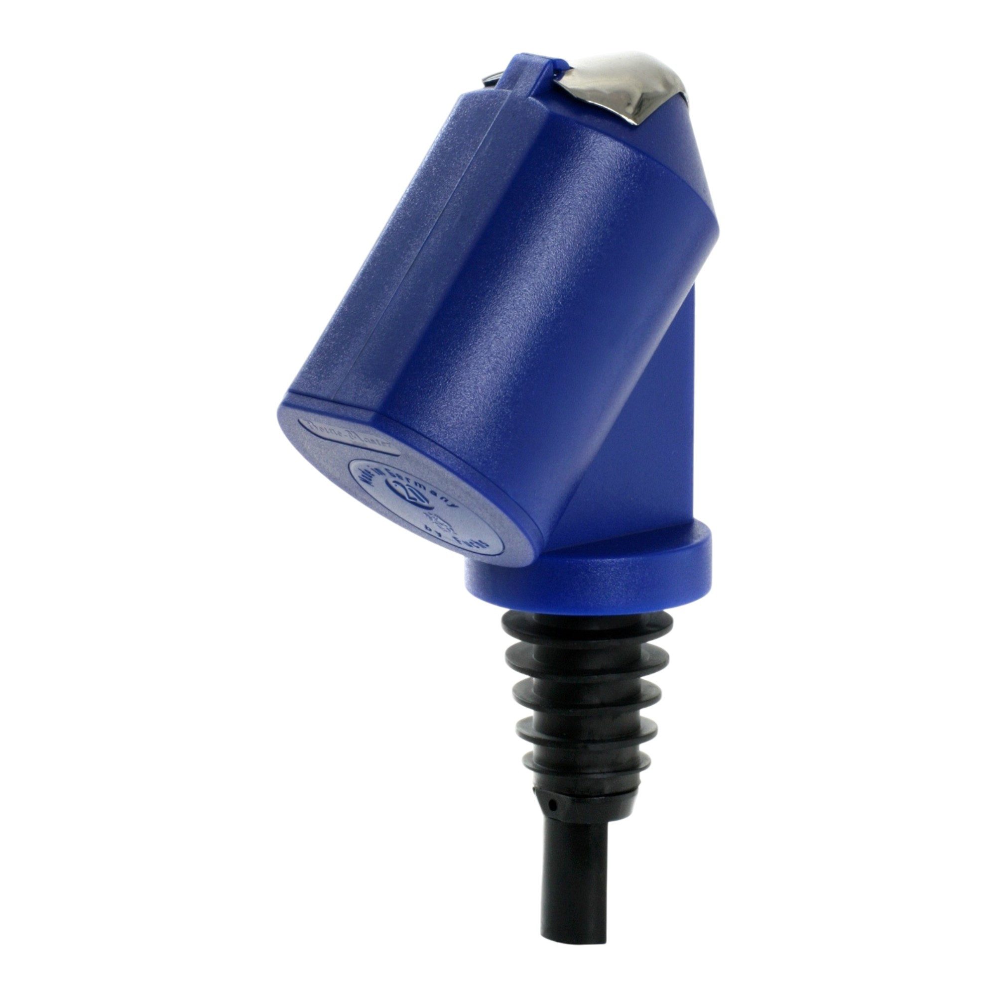 Fuchs Gastronomiebedarf Flaschenausgießer Flaschen Ausgießer Bottle Master 3000® Serien Portionierer Blau, 1-St., Auto-Stop-Funktion erspart das erneute Umschwenken der Flasche