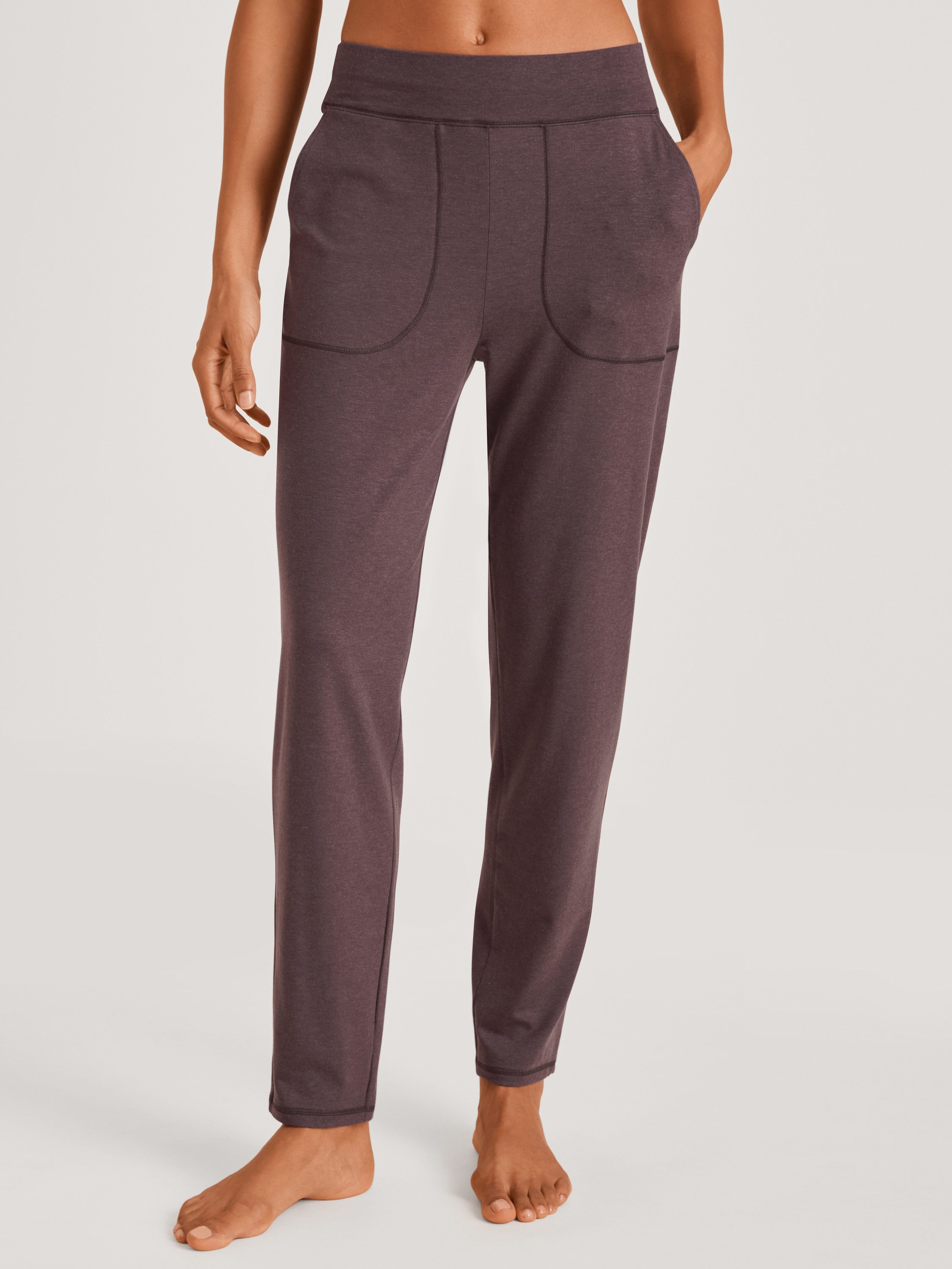 CALIDA Pyjamahose DEEPSLEEPWEAR Warming Damen (1-tlg) mit Seitentaschen, mit breitem Bund, wärmender Merino-TENCEL™ Mix