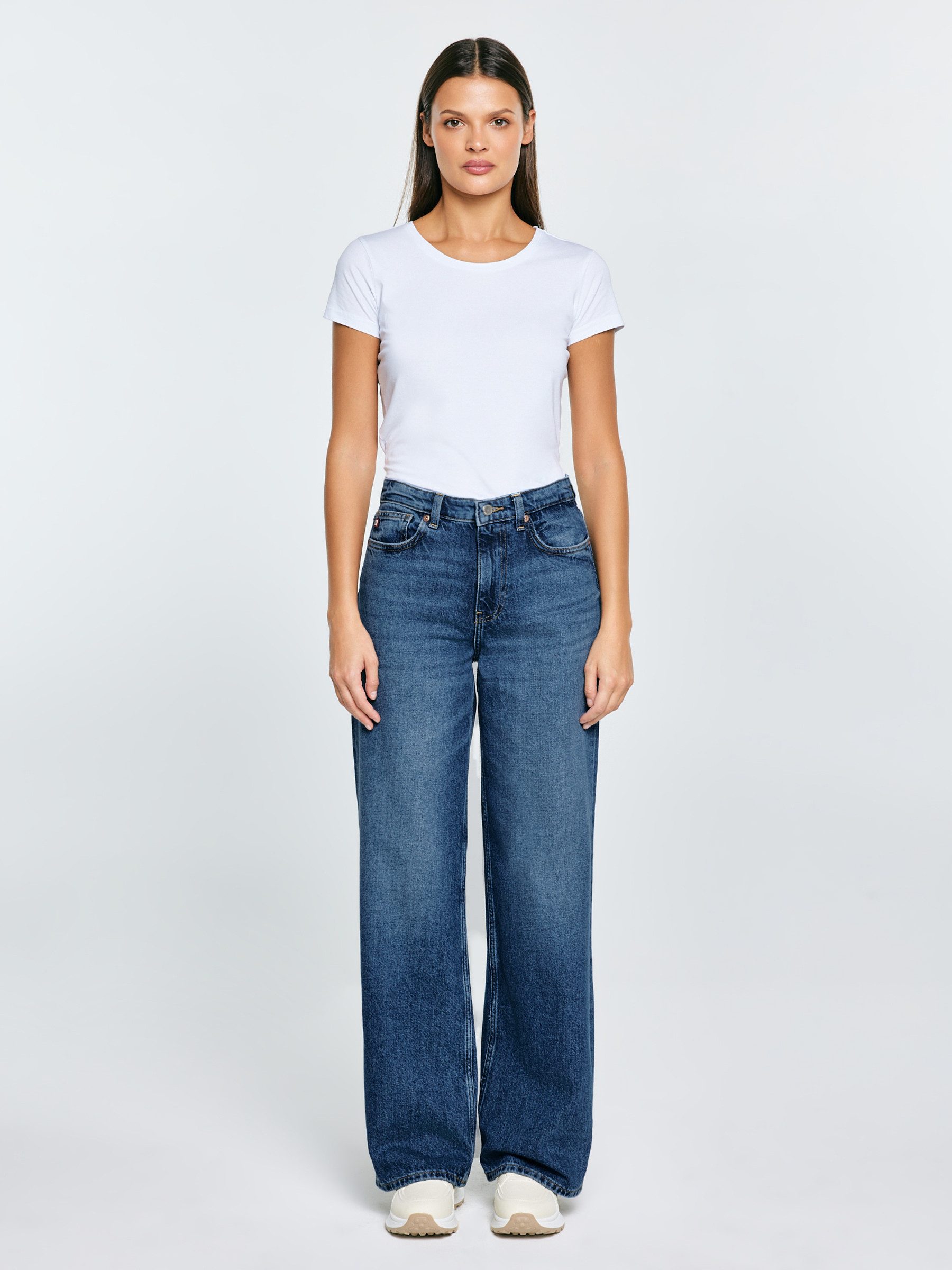 BIG STAR Weite Jeans ATREA hohe Leibhöhe