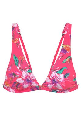 LASCANA Triangel-Bikini-Top Malia, mit tropischem Print