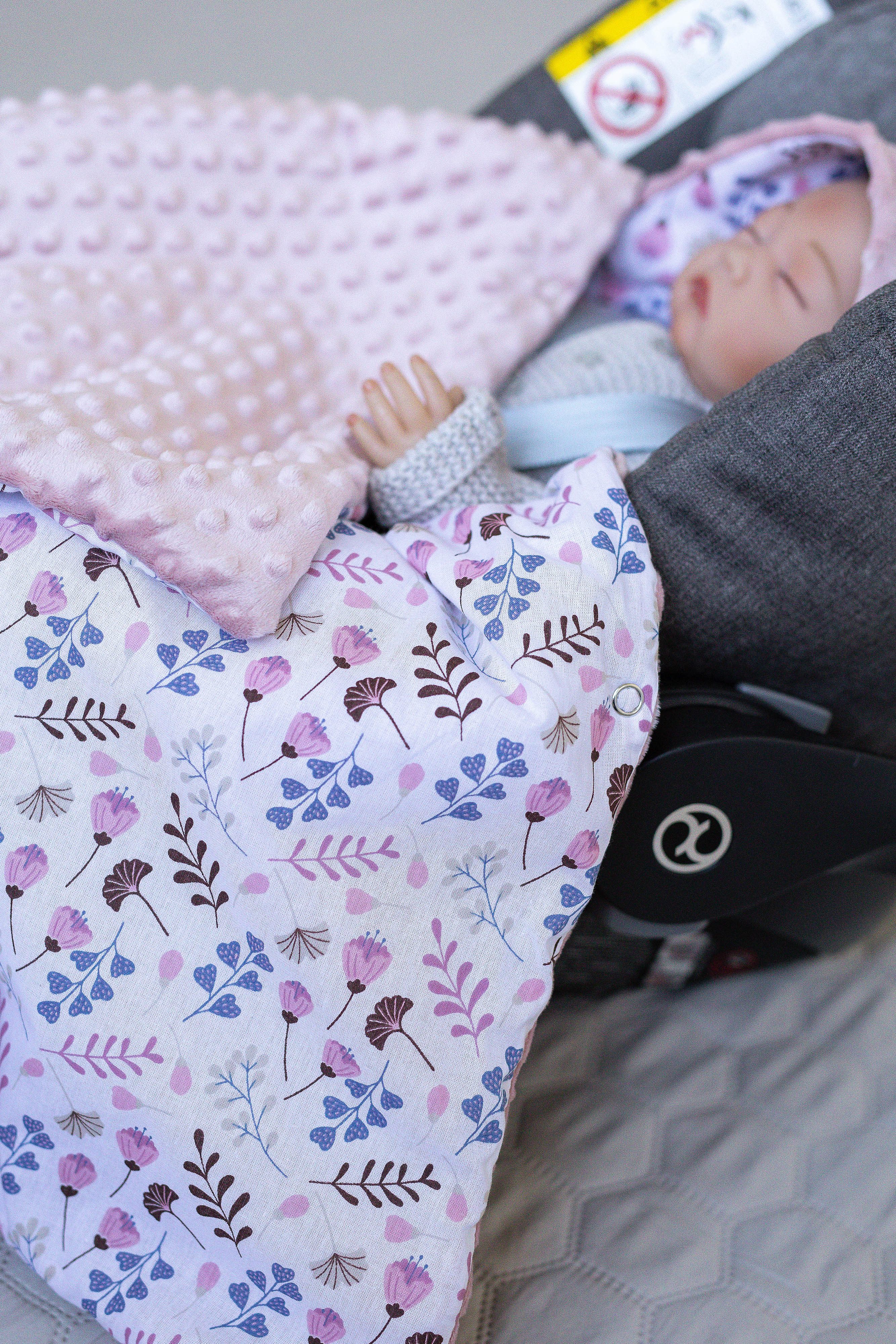 Babytrage ROSA Einschlagdecke für Kinder Autositz und Babyschale Babytrage