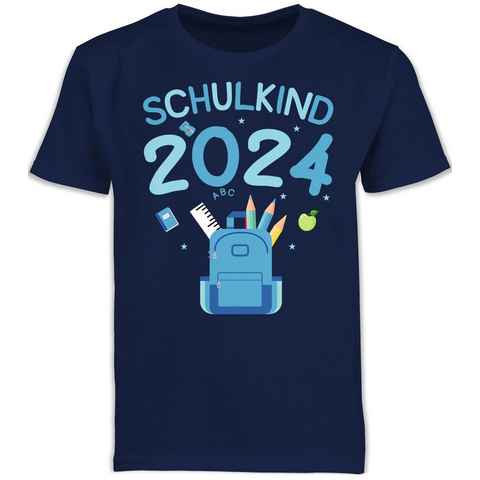 Shirtracer T-Shirt Schulkind 2024 I Einschulung Junge Schulanfang Geschenke
