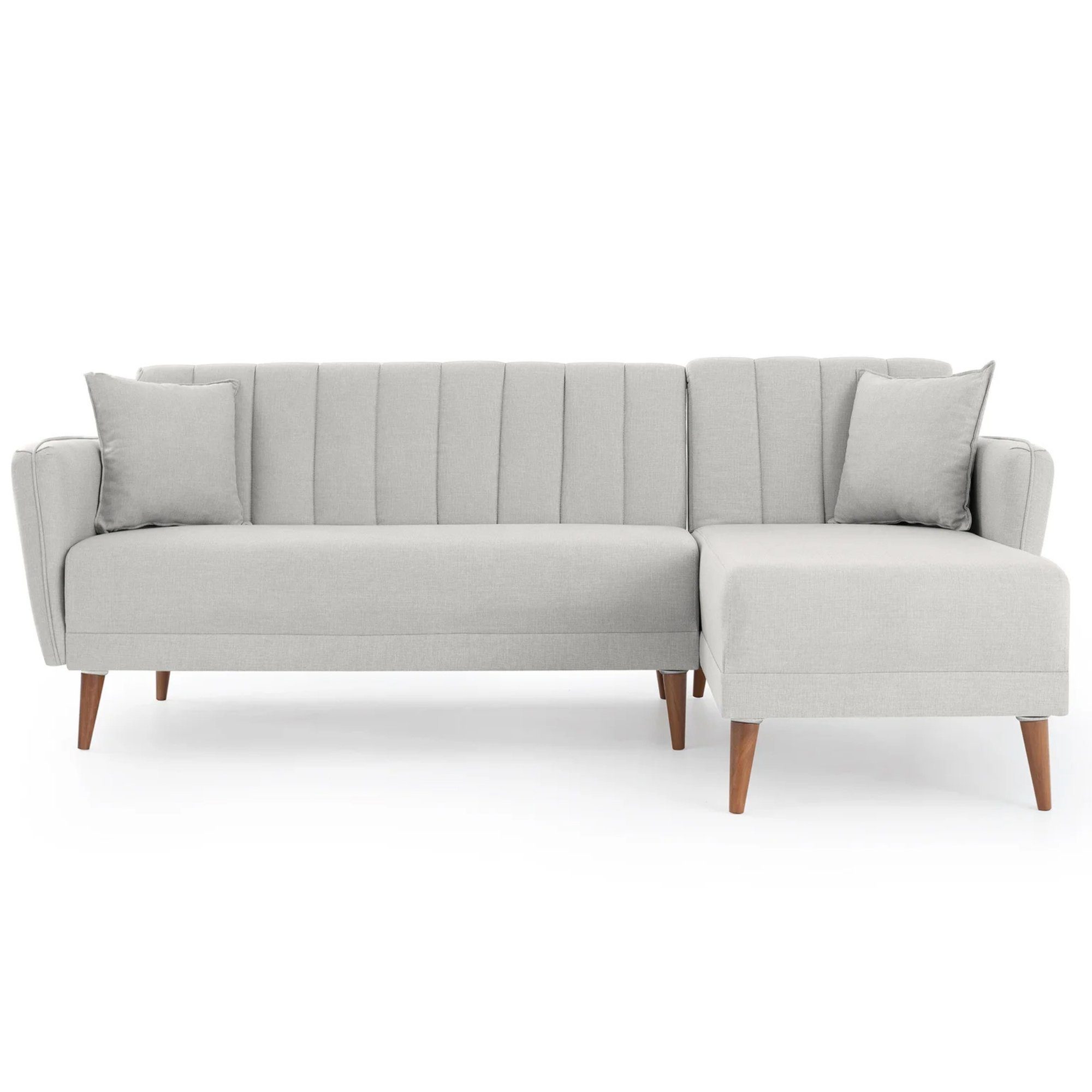 Couch, 85 Mammo x Ecksofa 225 150 cm, Bettfunktion Relaxfunktion Ecksofa, Gozos Gozos mit Creme x Sitzgruppe