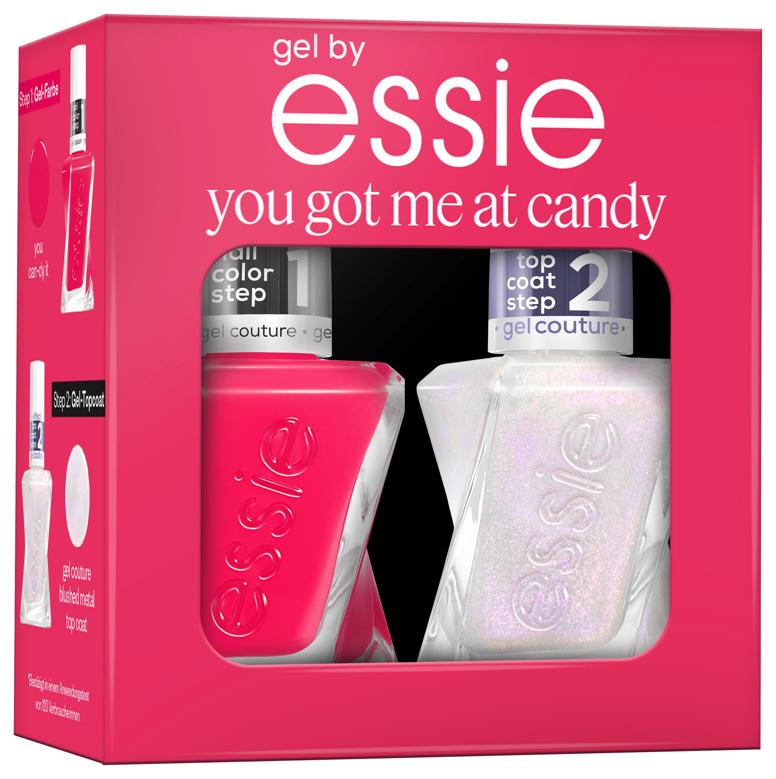 essie Nagellack-Set GEL COUTURE SET, 2-tlg., mit natürlichen Inhaltsstoffen