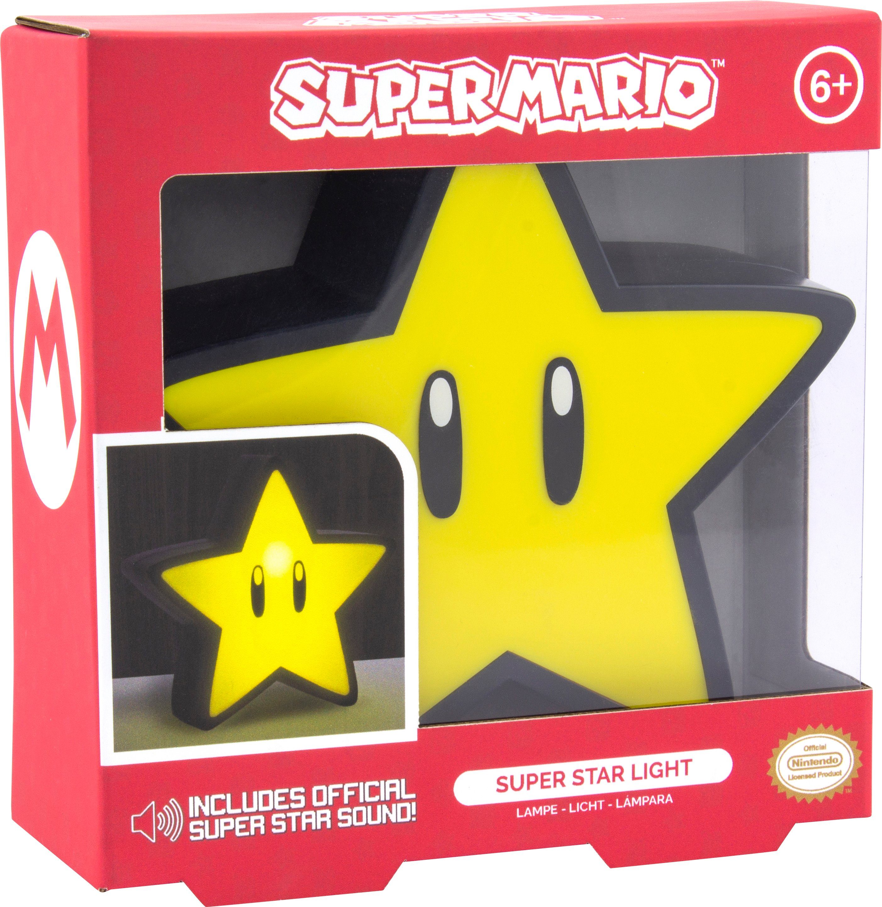Paladone Dekolicht Super Mario Super Star Leuchte mit Sound, LED fest integriert