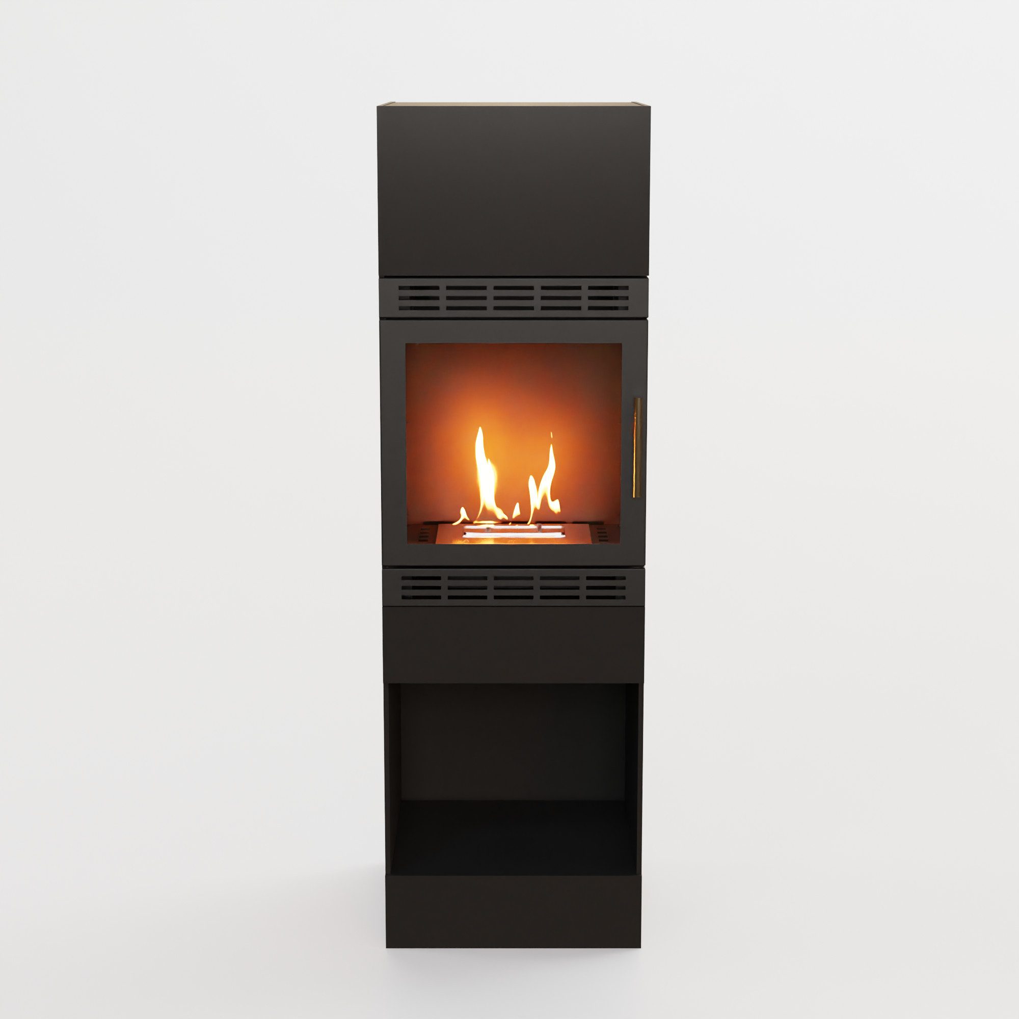 GLOW FIRE Echtfeuer-Dekokamin Lillesand Vision Outdoor Ethanolkamin, Kamin, 3h Brenndauer, Heizleistung bis 2KW