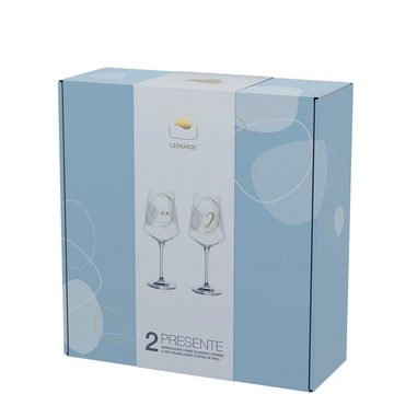 LEONARDO Rotweinglas Rotweinglas 2er Set 560 ml Happy, Glas