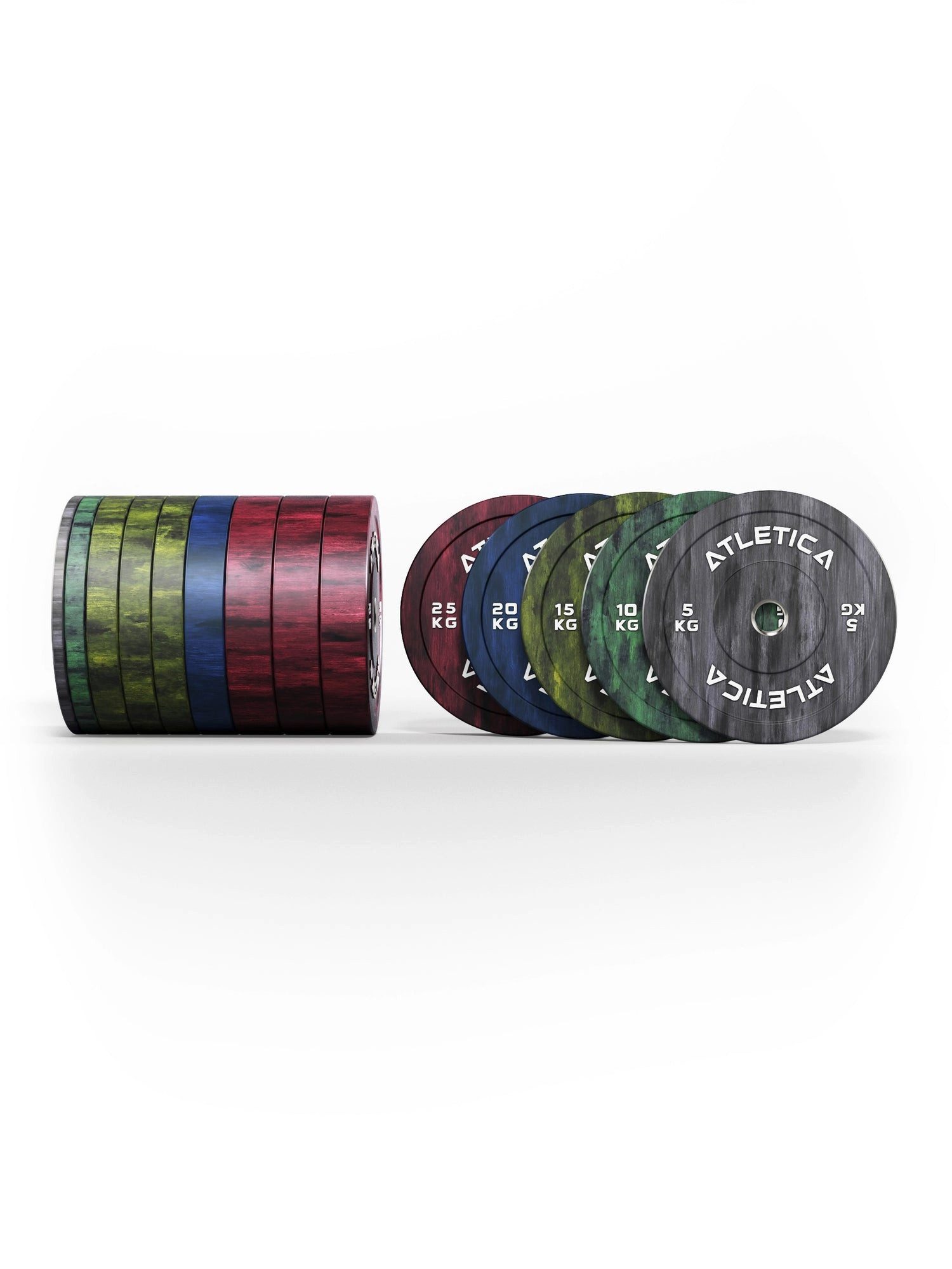ATLETICA Hantelscheiben Fusion Bumper Plates SET, 230kg, 230 kg