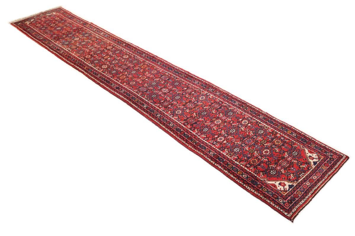 Orientteppich Hosseinabad 85x504 Handgeknüpfter Orientteppich / Perserteppich, Nain Trading, rechteckig, Höhe: 12 mm