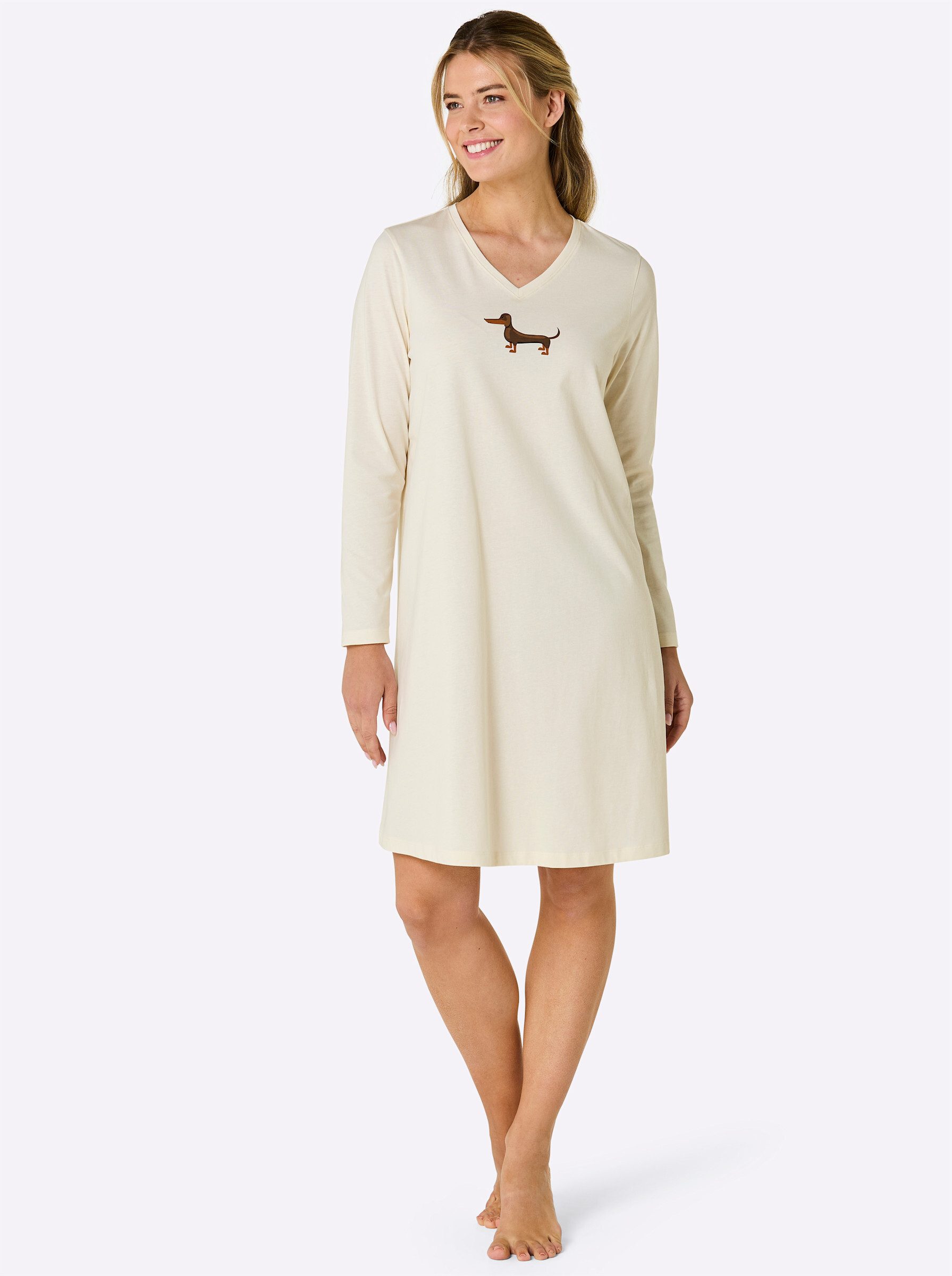 Nachthemd Sleepshirts Langarm