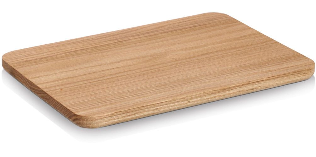 Zeller Present Schneidebrett Servierbrett, Eiche, Eichenholz, Brett aus natürlichem Material
