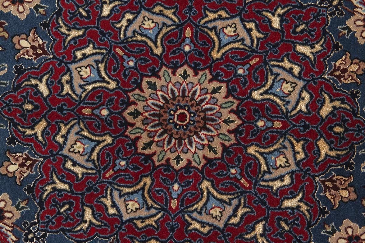 Orientteppich Isfahan Seidenkette 127x195 6 Trading, Nain Handgeknüpfter Orientteppich, mm Höhe: rechteckig