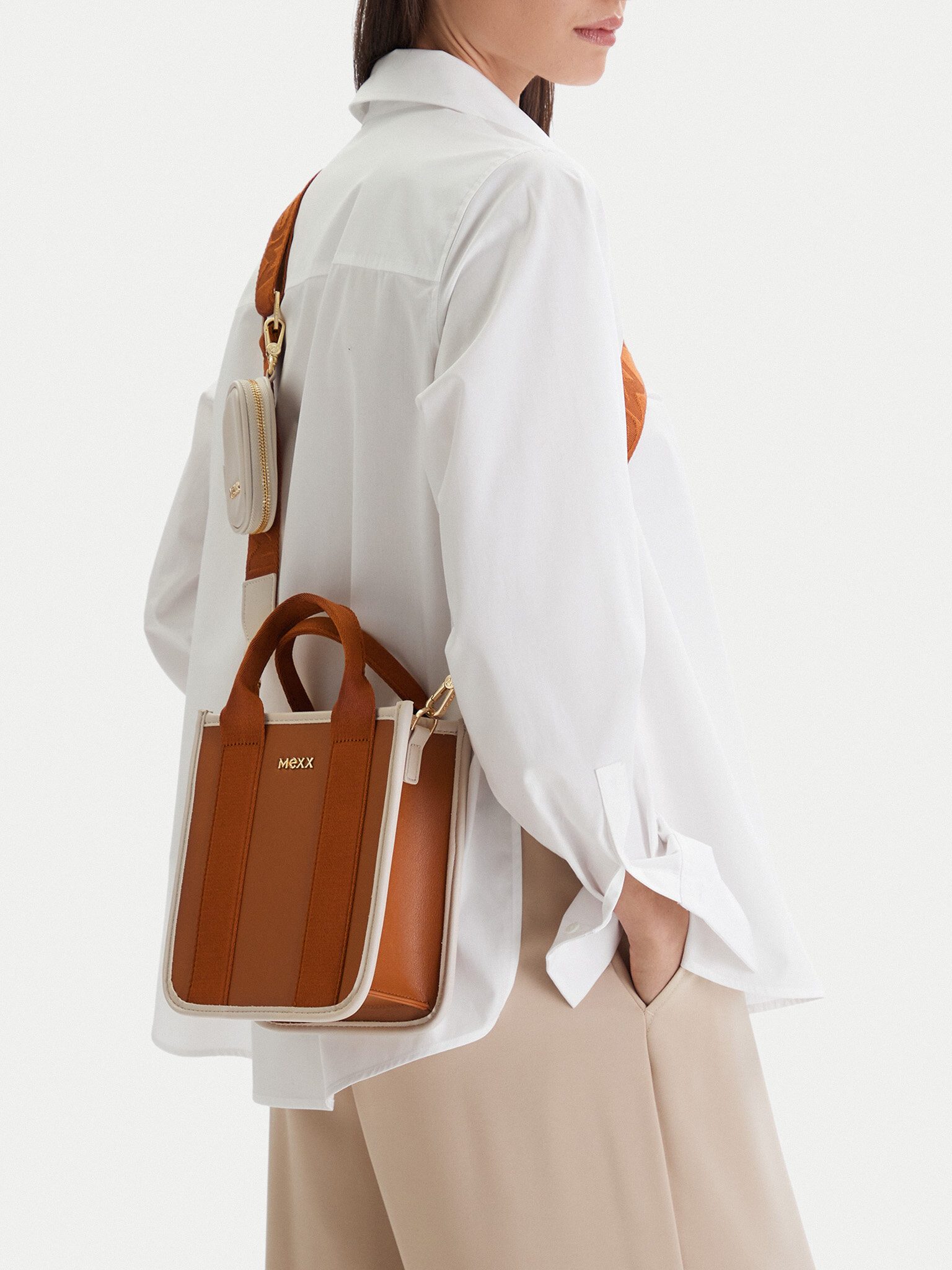 Mexx Handtasche Mexx Damenhandtasche Beige, Braun MEXX-EO-MEXX-L-016-09 Camel