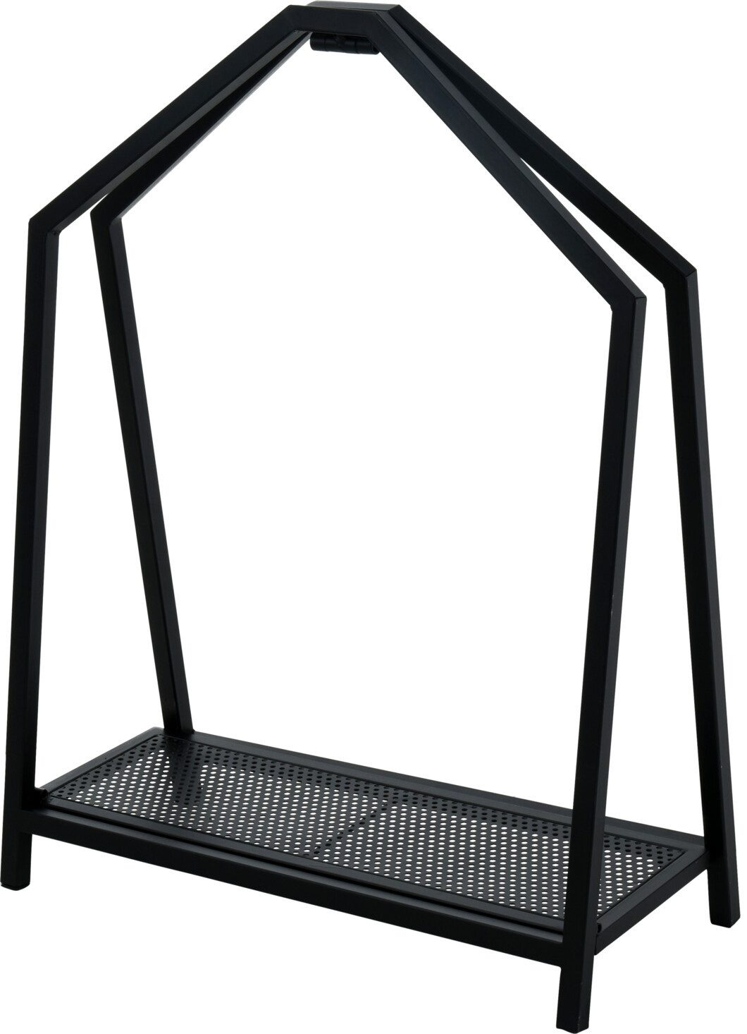 matrasa Kaminholzregal CASA Metall schwarz - Kaminholzständer Feuerholz Regal Kaminholzregal, BxTxH:58x24x78 cm, klappbar, vollständig montiert