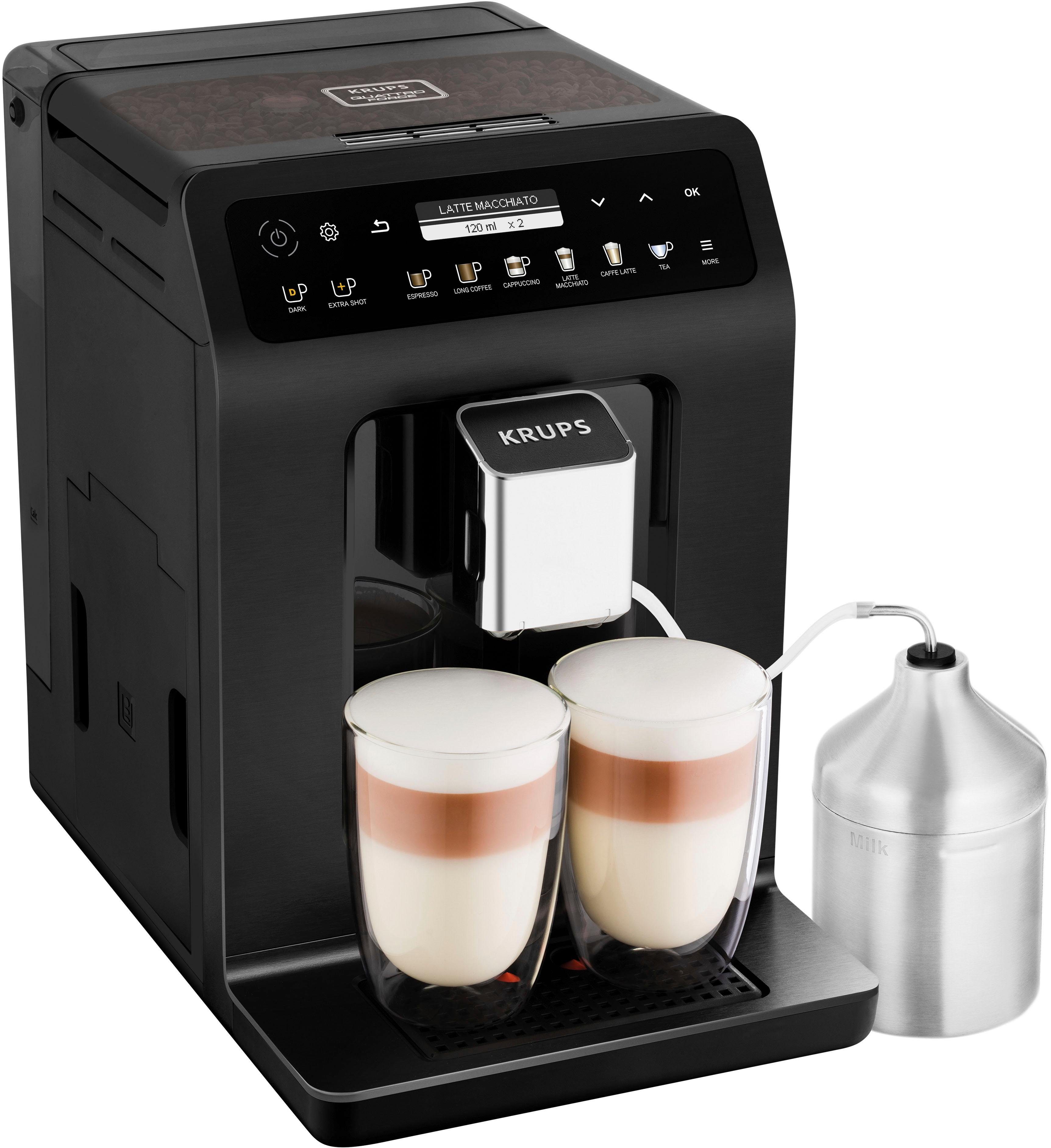 Krups Kaffeevollautomat EA8948 Evidence Plus, One-Touch-Cappuccino ...