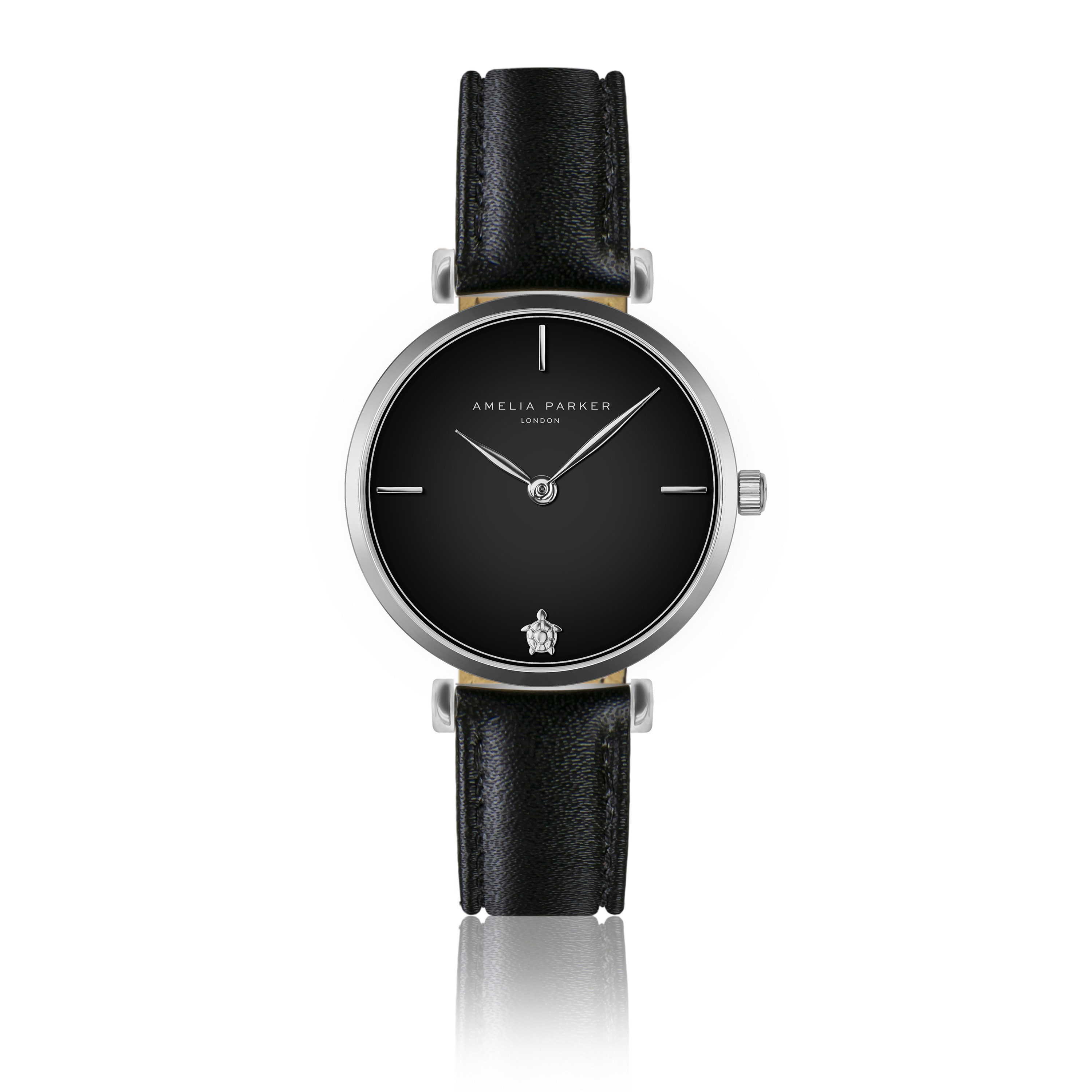 AMELIA PARKER Quarzuhr AC2-S014S Night Shore Black Leather