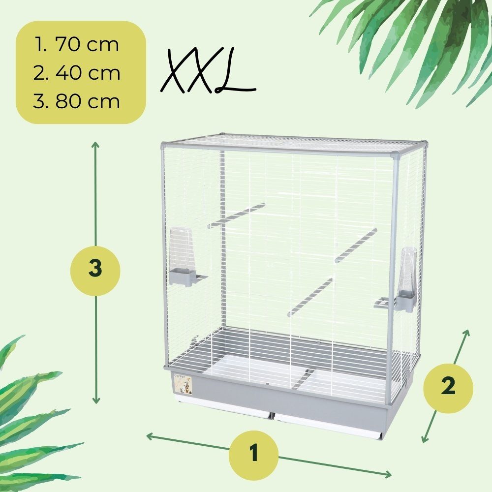 GarPet Vogelkäfig Vogelkäfig groß Wellensittich Kanarien günstig online kaufen