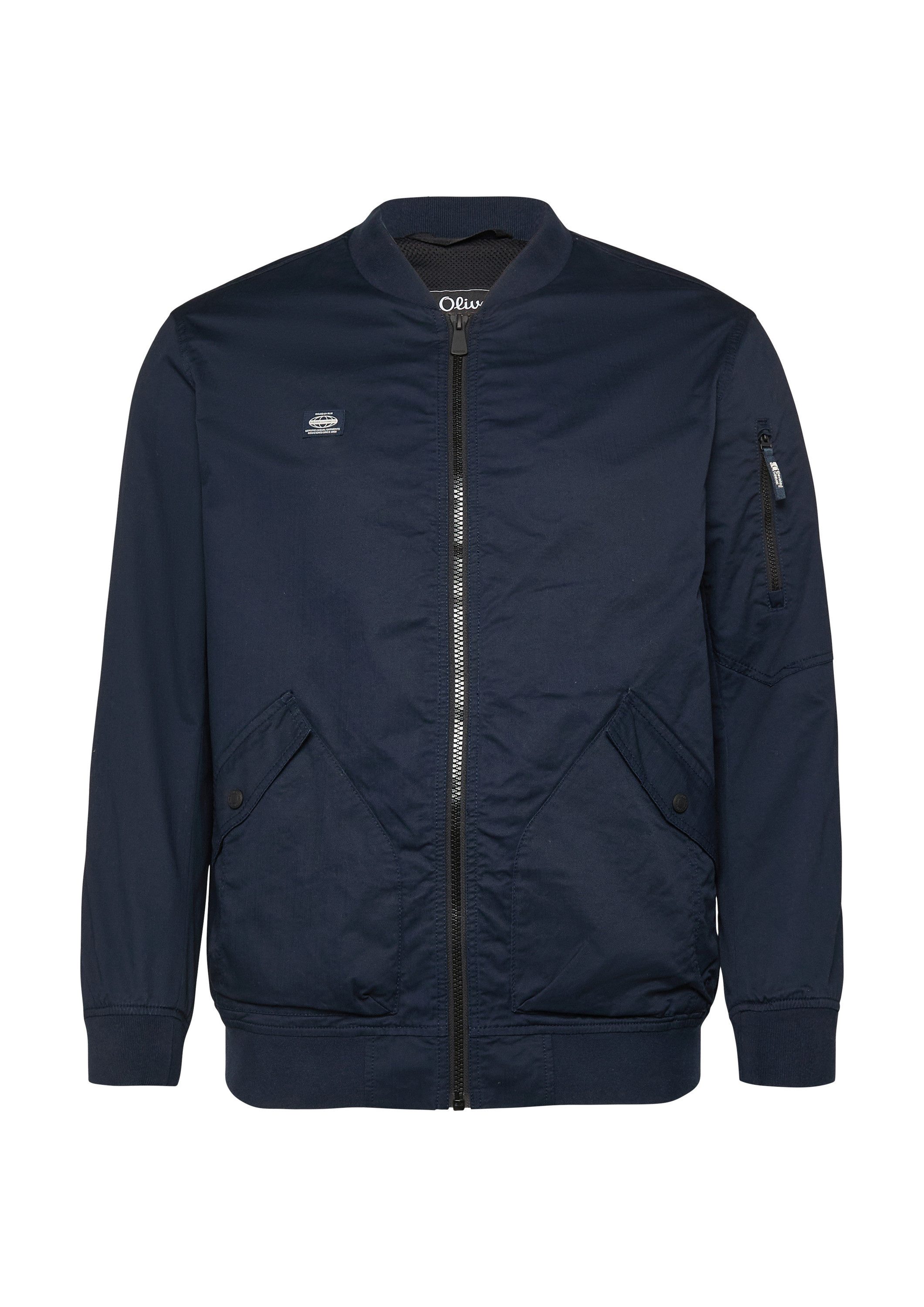 s.Oliver Funktionsjacke Outdoor-Jacke Robuste Twill-Jacke mit Bomberkragen günstig online kaufen