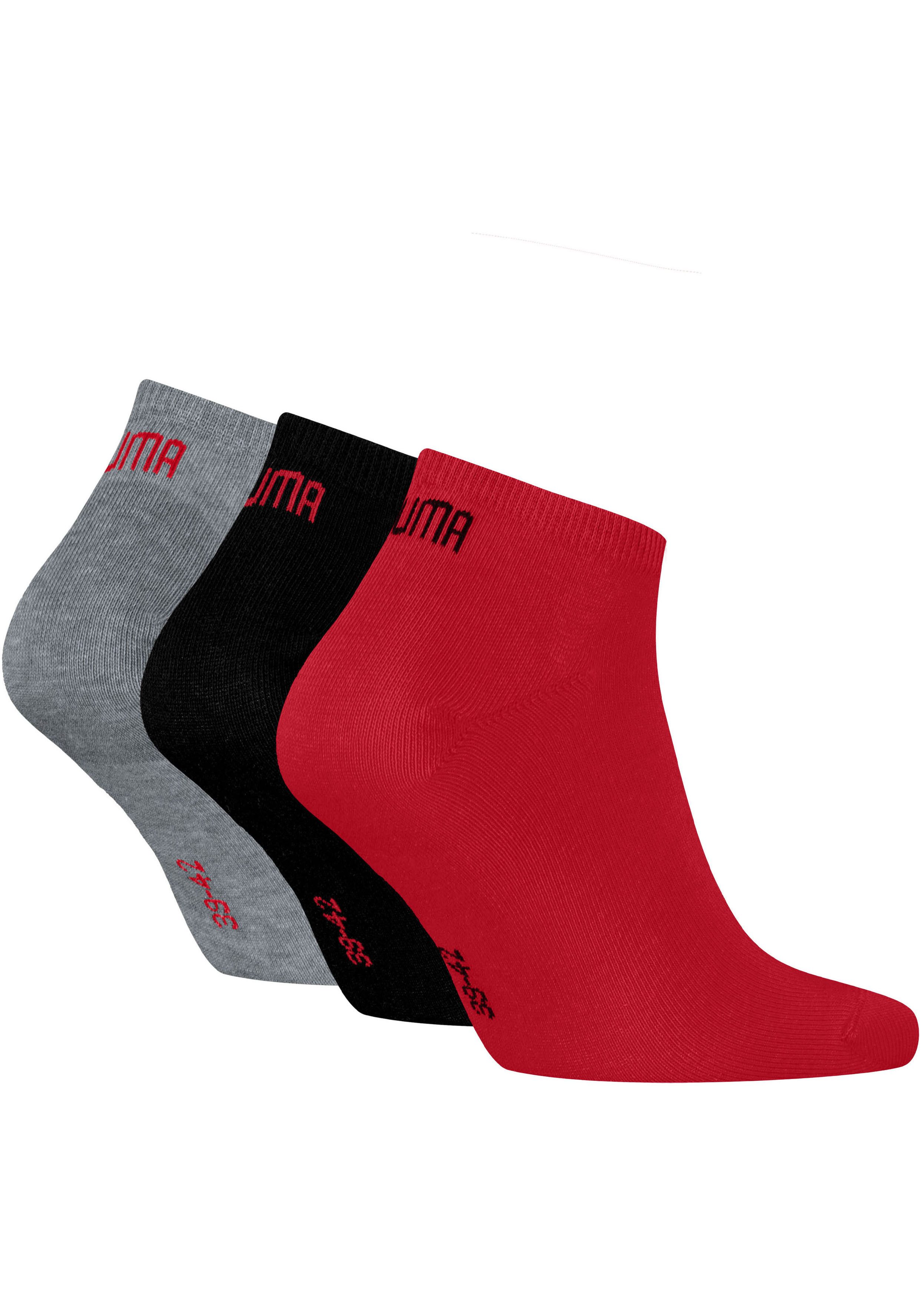 PUMA Sneakersocken PUMA UNISEX SNEAKER PLAIN 3P (3 Paar) mit kleinem Logo