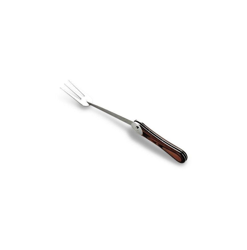 Legnoart Grillwender Eschenholz Edelstahl Braun Silber BQ-2, Grillgabel, einklappbar