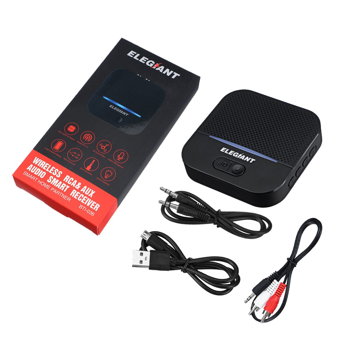ELEGIANT Bluetooth Sender BTI 036 BT Transmitter Kabelloser Sound fur alle Gerate
